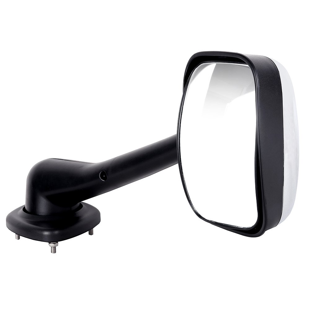 CCiyu Manual Adjust Chrome Towing Mirror - Left Side (LH) Compatible with 2008-2016 Freightliner Cascadia | Durable Replacement Truck Mirror for Enhanced Visibility & Safe Towing