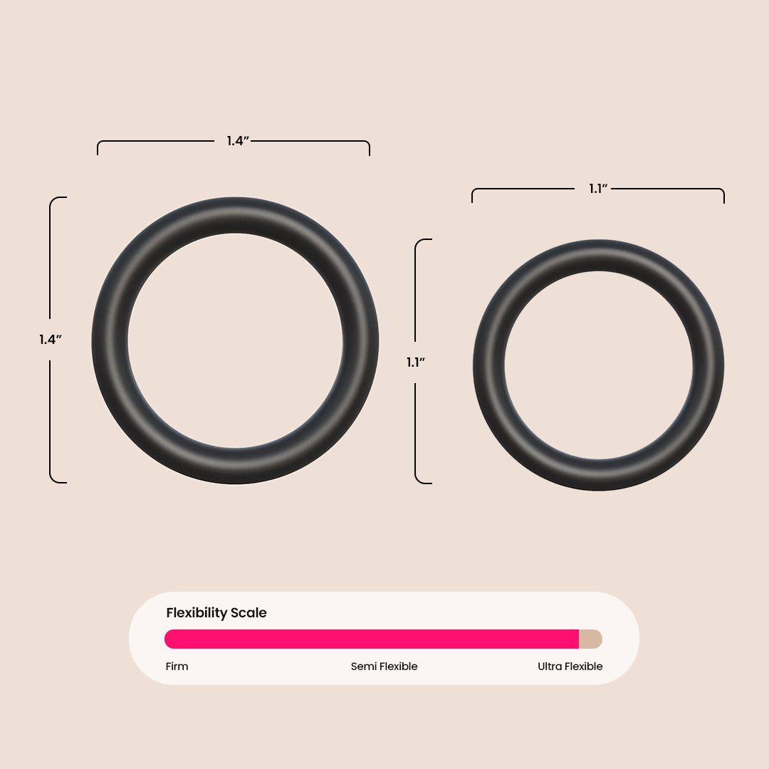 Fantasy C Ringz Max Width Silicone Cock Rings for Men | Comfortable & Durable Penis Rings for Enhanced Pleasure & Performance | Perfect for Couples Play, BDSM & Intimate Moments
