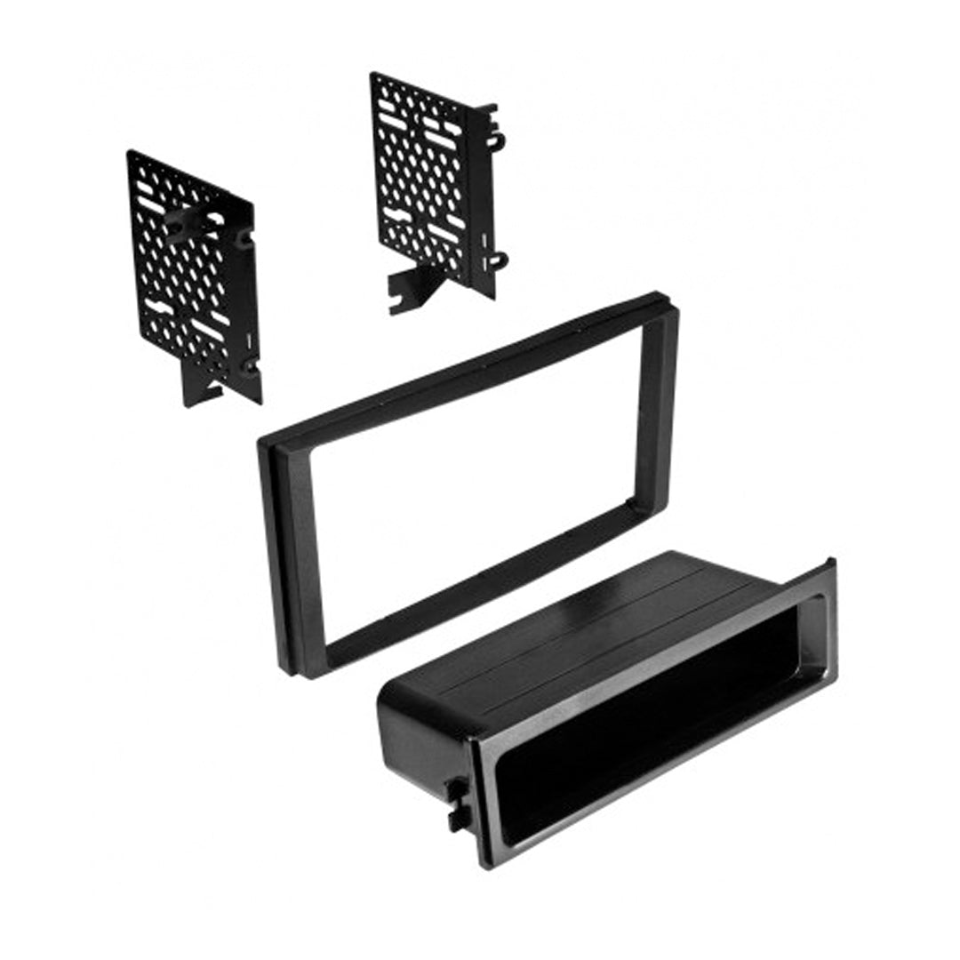 2012-2015 Subaru Car Stereo - SBK927 Single/Double DIN Radio Installation Kit with ISO Mount & Storage Pocket | Perfect for Aftermarket Audio Upgrades in Impreza, Forester, Outback