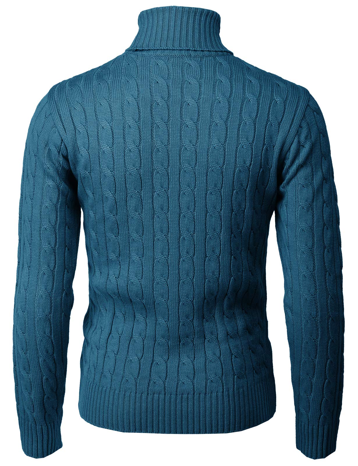 Men's Slim Fit Turtleneck Pullover Sweater - Warm Knitted Thermal Top for Winter | Casual & Office Wear | H2H Brand