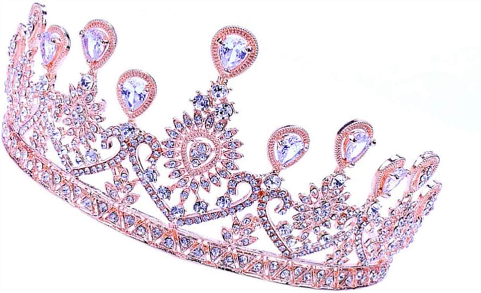 Auoeer Vintage Bridal Tiara Crown - Gold Goddess Wedding Headpiece for Brides, Bridesmaids & Prom | Perfect for Weddings, Parties & Special Occasions