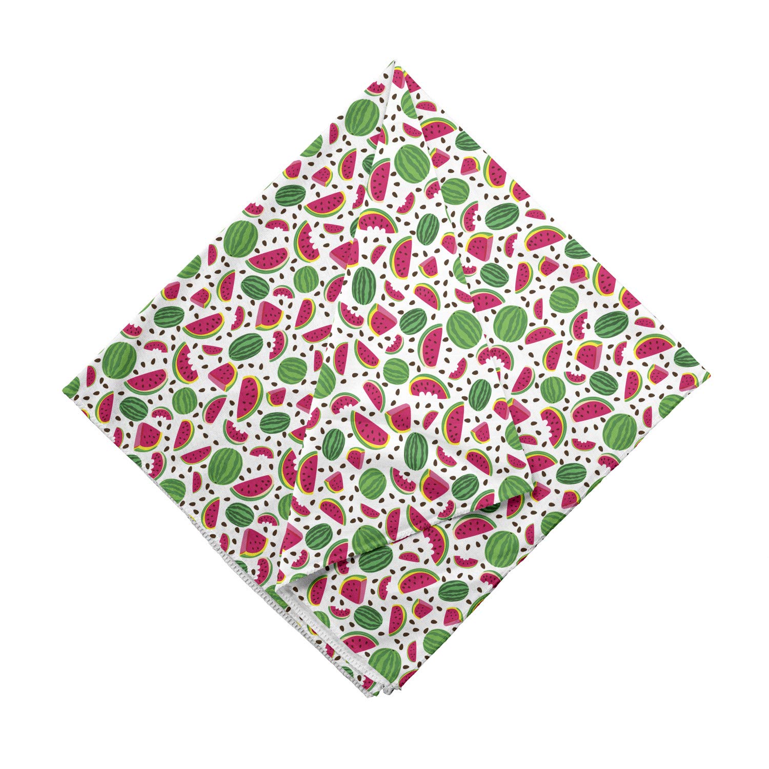 Ambesonne Watermelon Slice Bandana - Unisex Head & Neck Scarf for Summer, Beach, Music Festivals & Outdoor Activities