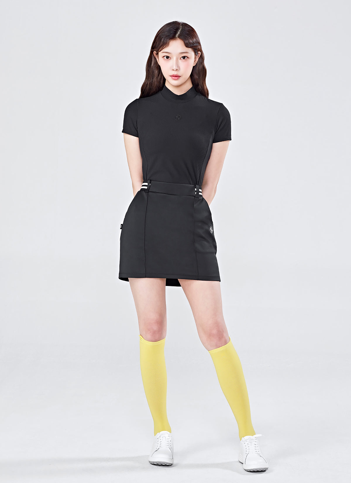 Elegant Pintuck Point H-Line Skirt for Women - Flattering A-Line Midi Skirt with Tucks & High Waist - Perfect for Office, Party & Casual Wear