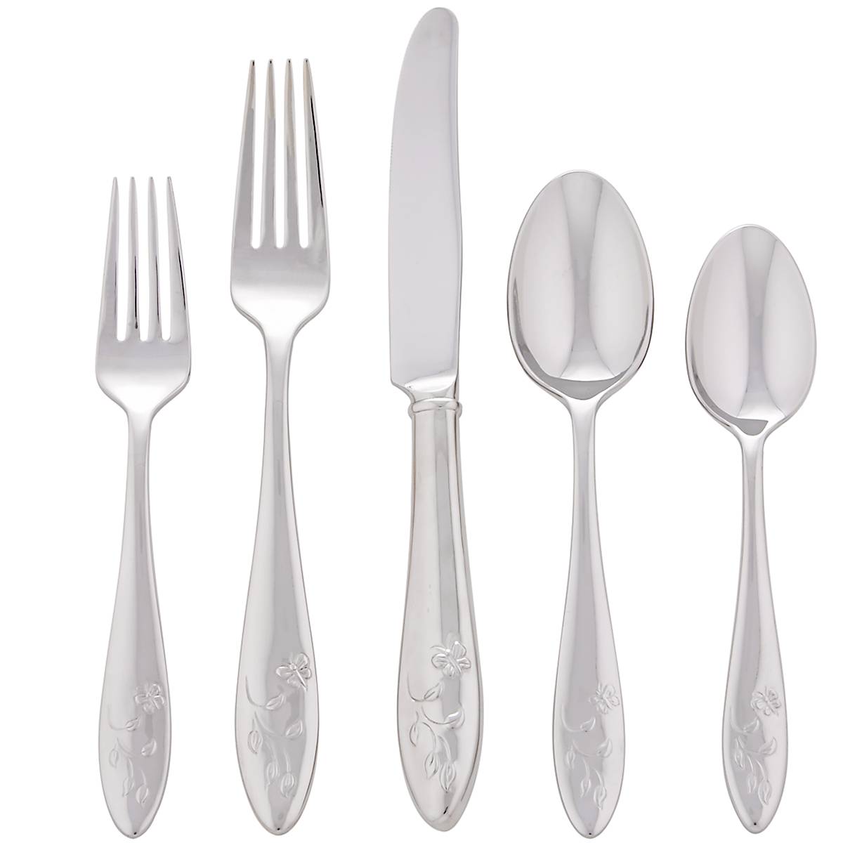 Butterfly Meadow 5-Piece Dinnerware Set - Elegant Floral Design Plates, Bowls & Mugs for Everyday Dining, Entertaining & Special Occasions