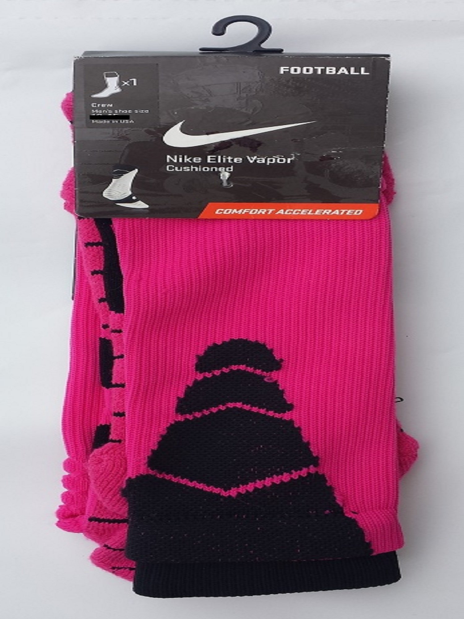 Nike Men's Elite Vapor Cushioned Football Socks - High-Performance Athletic Socks for Football, Running & Training - Moisture-Wicking & Arch Support for Maximum Comfort During Sports & Workouts