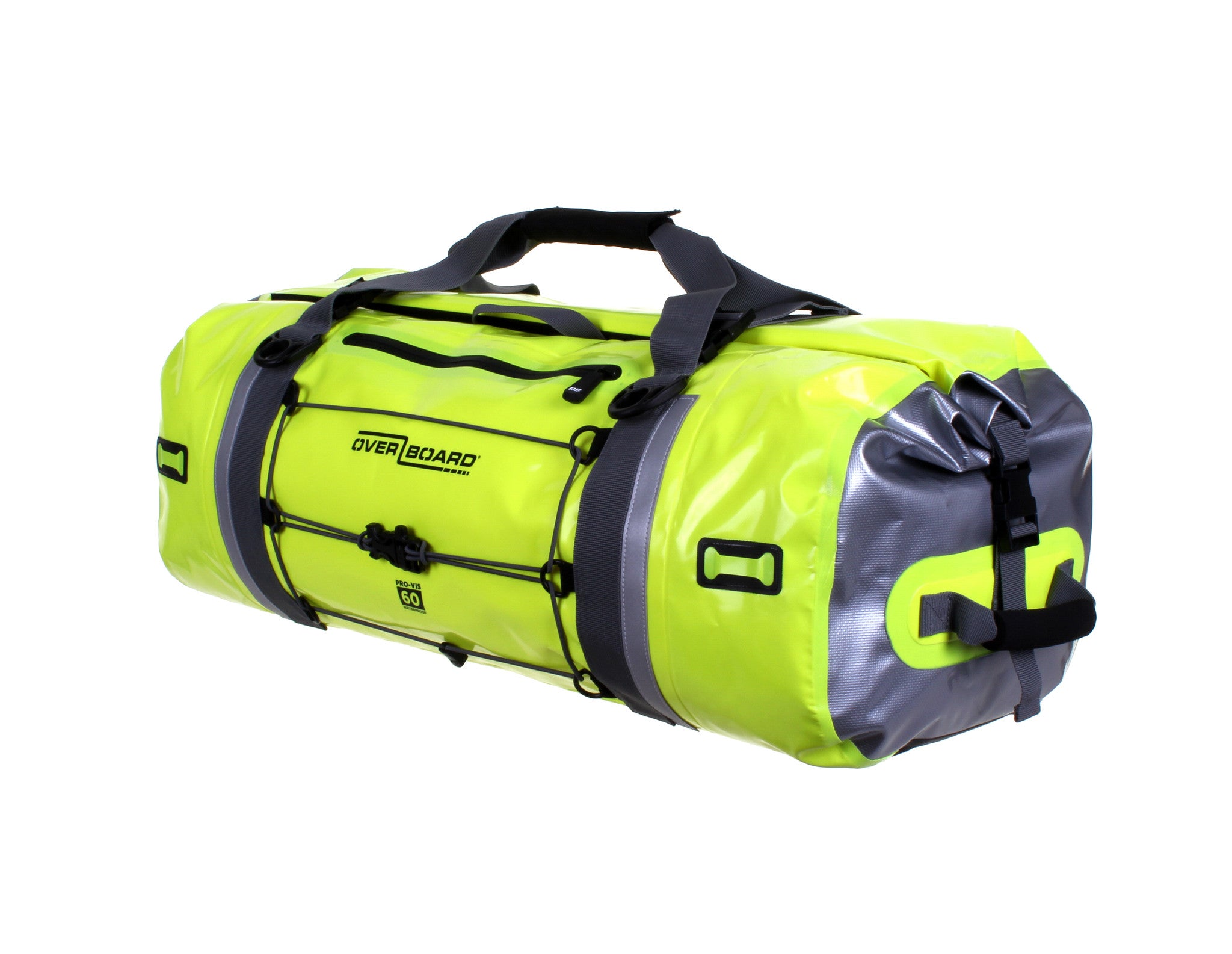 Overboard Pro Vis Waterproof Duffel Bag 60L - Water-Resistant Travel Duffel for Camping, Boating & Outdoor Adventures | Durable Dry Bag for Sports Gear & Beach Essentials