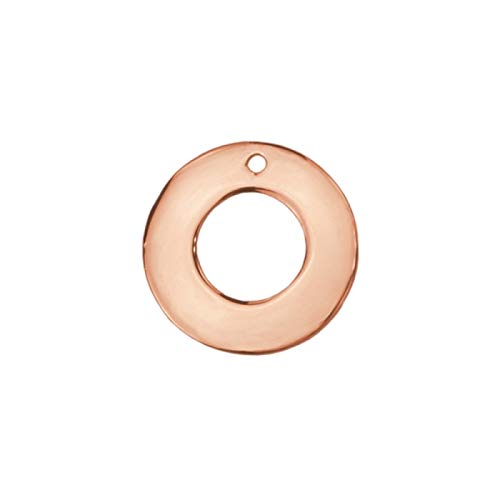 ImpressArt Artisan Washer Stamping Blanks - 2 Pack Real Rose Gold Plated Jewelry Making Supplies for DIY Bracelets, Necklaces & Charms - Perfect for Handmade Jewelry Crafting