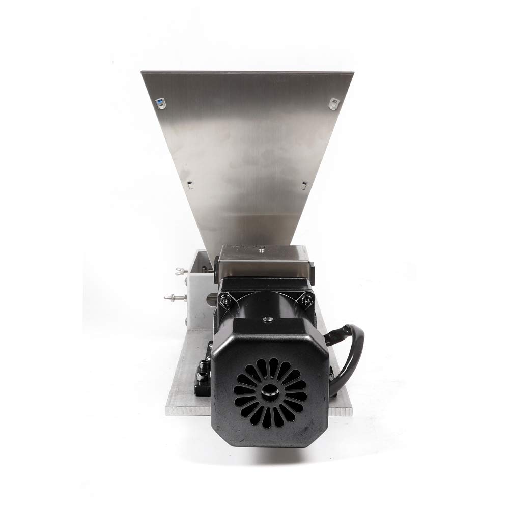 Electric Grain Mill for Home Brewing - Stainless Steel Barley Grinder, Malt Crusher & Roller Mill for Cereal, Beans - 110V 40W with 4pc Hopper (US Stock) | Perfect for Home Brewing, Baking & Healthy Cooking