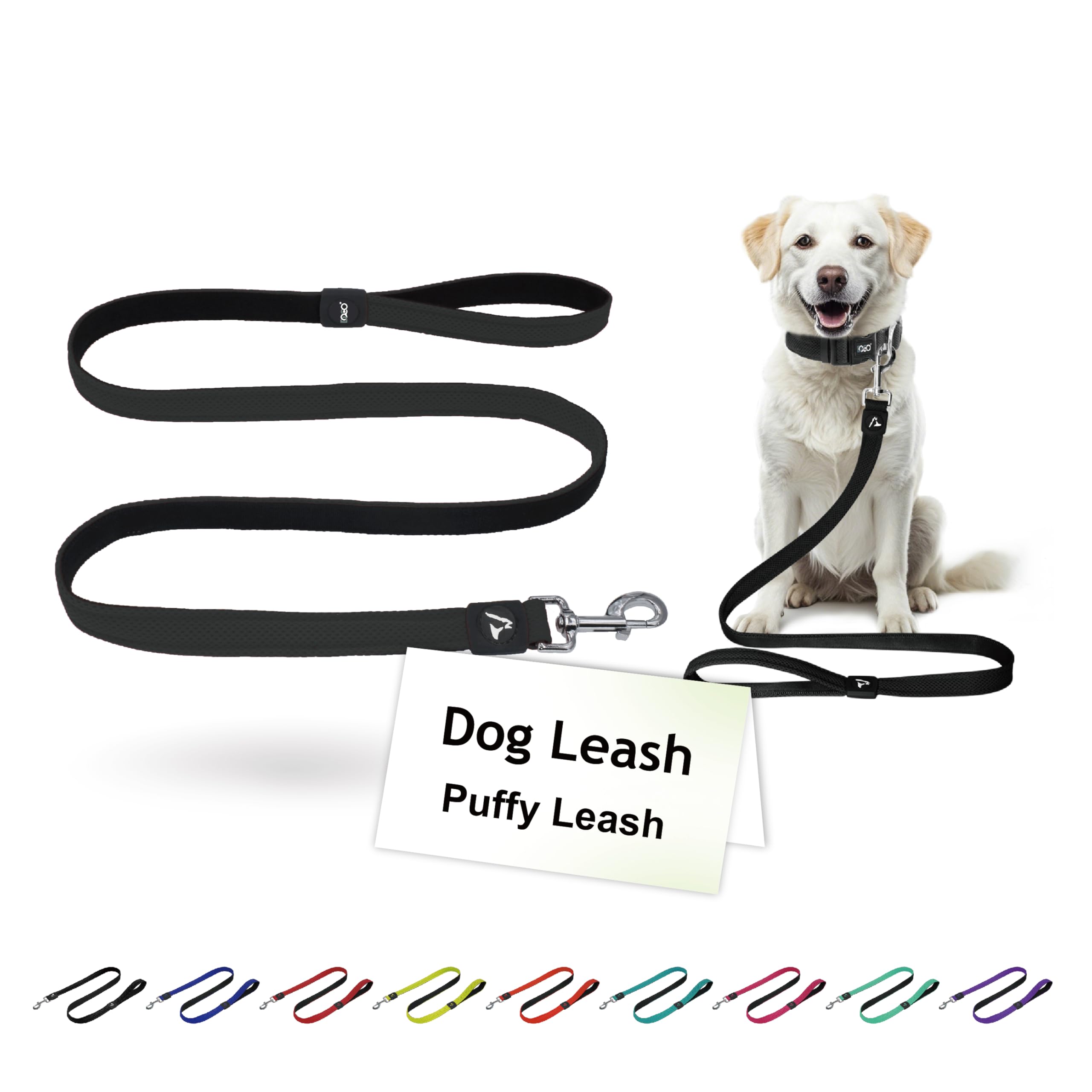 Puffy Air Mesh Dog Leash - Lightweight, Breathable & Durable Pet Leash for Small to Medium Dogs - Perfect for Walking, Running & Outdoor Adventures