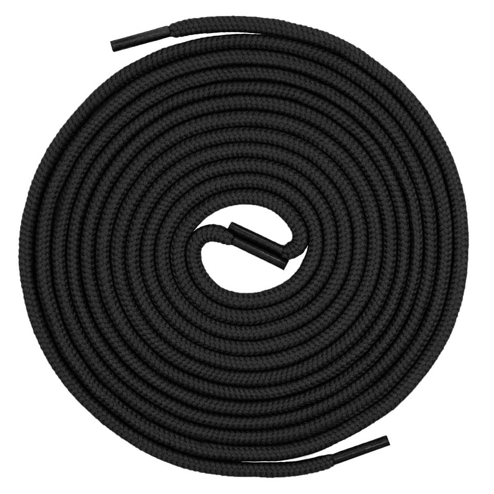 VSUDO 2 Pairs Round Boot Laces for Work & Hiking - 5/32