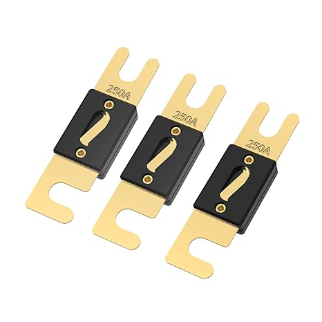 REDODO 250A ANL Fuse - High Amp Car Audio Fuse for Stereo, Amplifier & Off-Road Vehicles | Heavy Duty Circuit Protection for Car Audio Systems, Marine & RV Applications