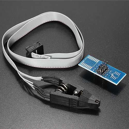 5pcs SOP8 SOIC8 Test Clip with Cable for EEPROM 93CXX/25CXX/24CXX - Perfect for BIOS Chip Programming and Memory Module Testing