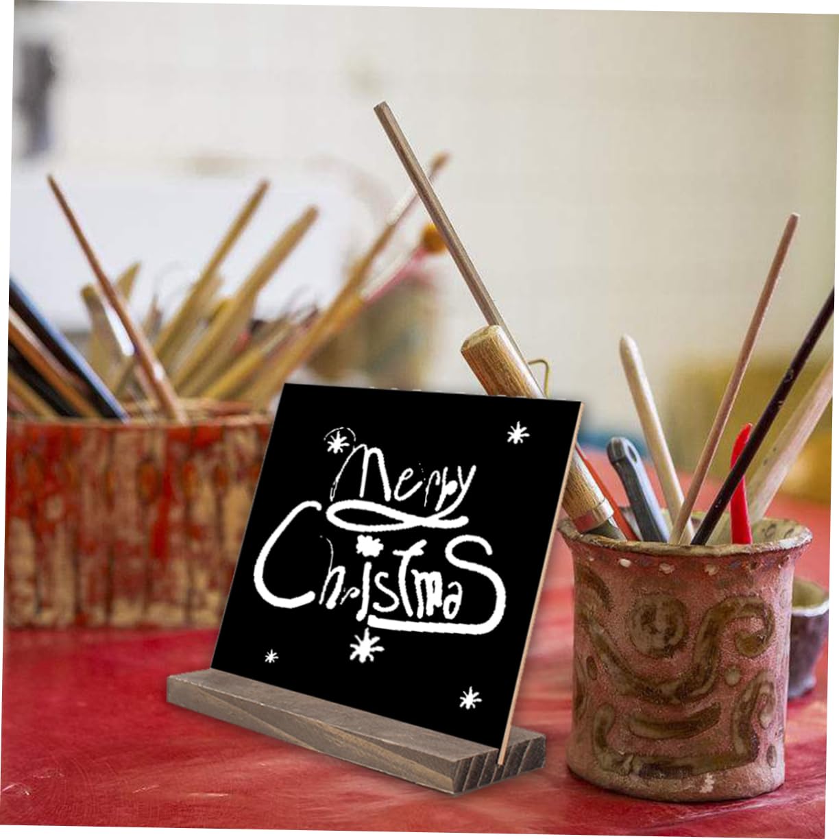 4-Pack Double-Sided Mini Blackboard for Kids & Office Use
