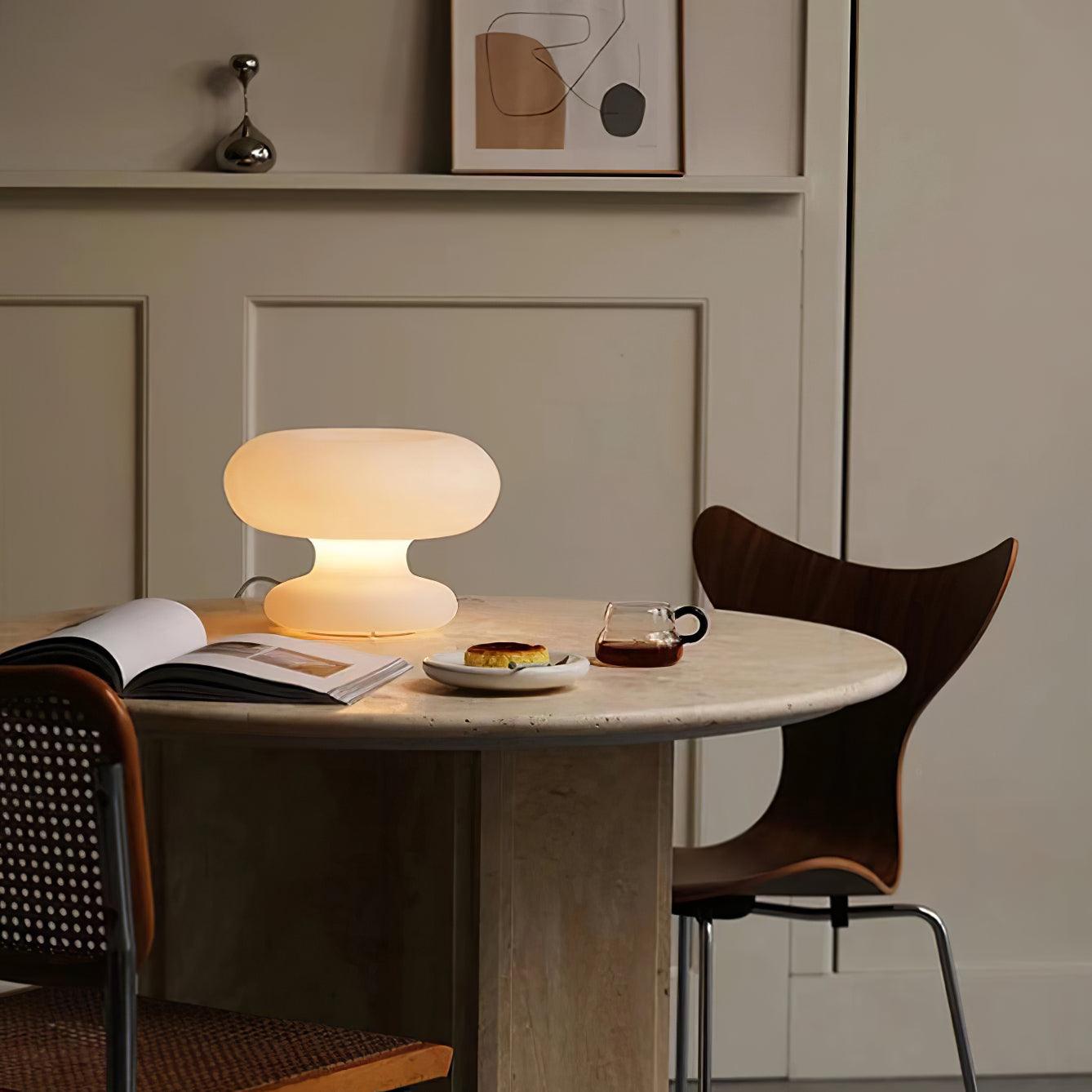 Modern Donut Table Lamp - Stylish & Decorative LED Night Light for Bedroom, Living Room, or Office - Soft Ambient Lighting for Cozy Home Decor