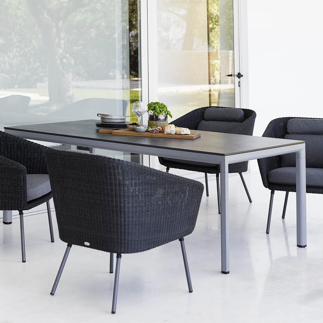 Premium Drop Outdoor Dining Table Set - Waterproof & Durable Patio Furniture for Backyard, Garden, Poolside - Perfect for Al Fresco Dining & Entertaining