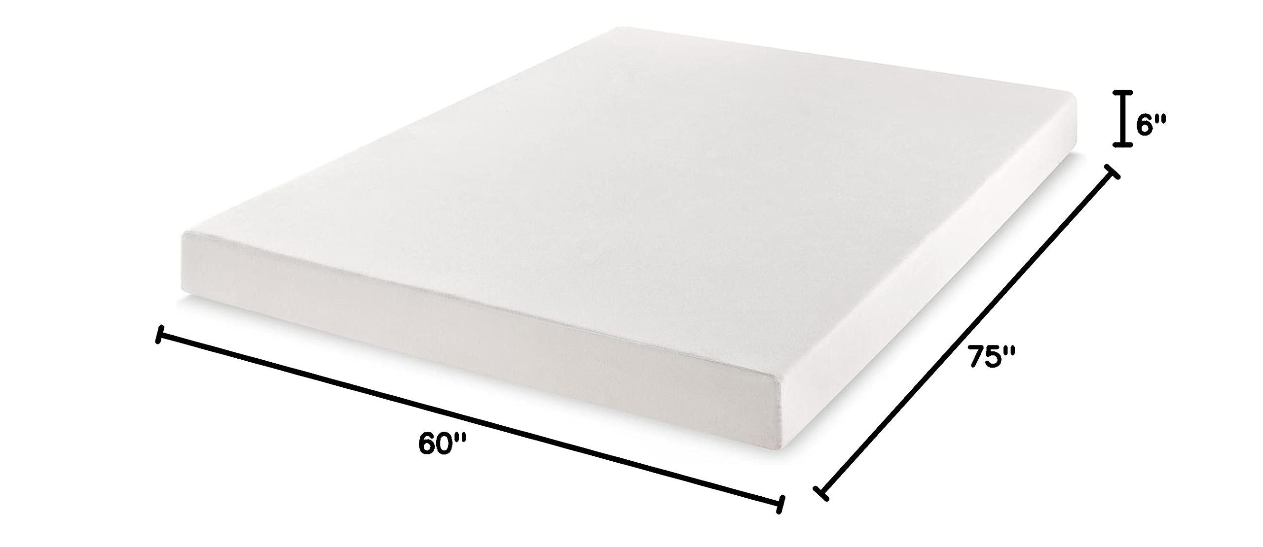 6 Inch Queen Short RV Camper Mattress - Green Tea Memory Foam for Comfort & Support | Best Price for Travel & Small Spaces
