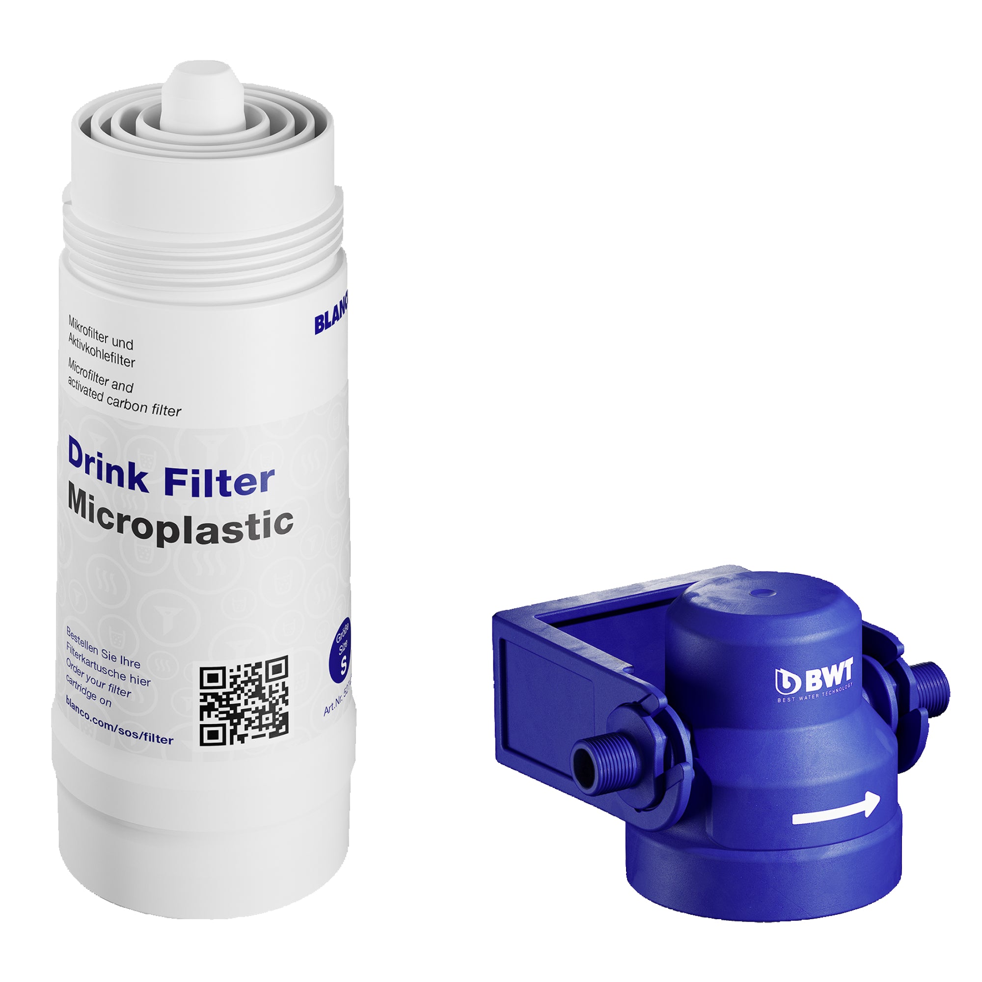 BLANCO Under Sink Water Filter System - Removes Microplastics & Impurities | NSF Certified | Perfect for Clean Drinking Water in Kitchens & RVs