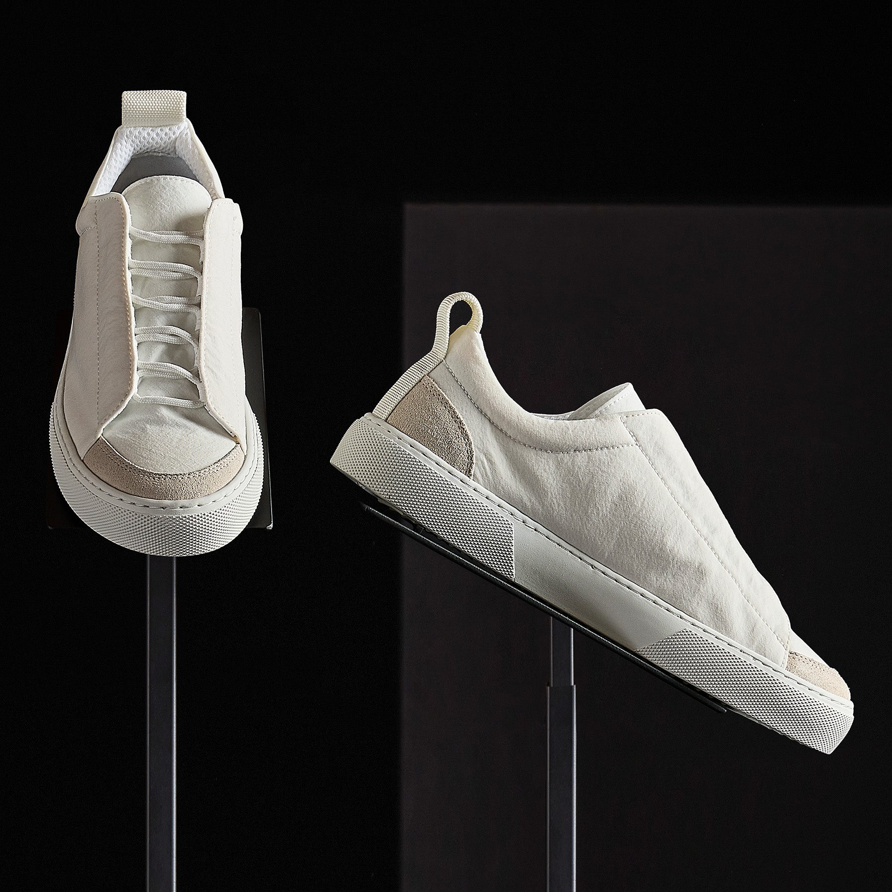 Women's Solstice Low Top Skate Sneakers - White/Taupe | Comfortable Casual Shoes for Skating, Walking & Everyday Wear