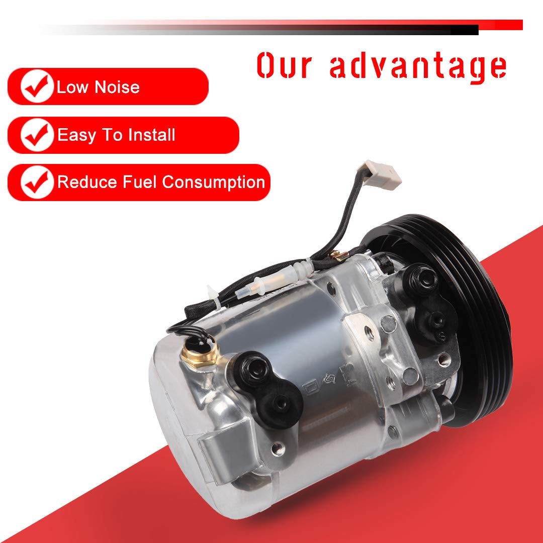 cciyu AC Compressor Pump Replacement for Suzuki Esteem - High Performance Air Conditioning Compressor with Clutch | Perfect for Car AC Repair & Summer Cooling