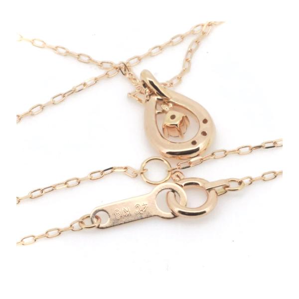 4℃ Diamond Necklace in 18K Pink Gold for Women - Pre-Owned in Excellent Condition | Elegant Gift for Anniversary, Valentine's Day & Special Occasions