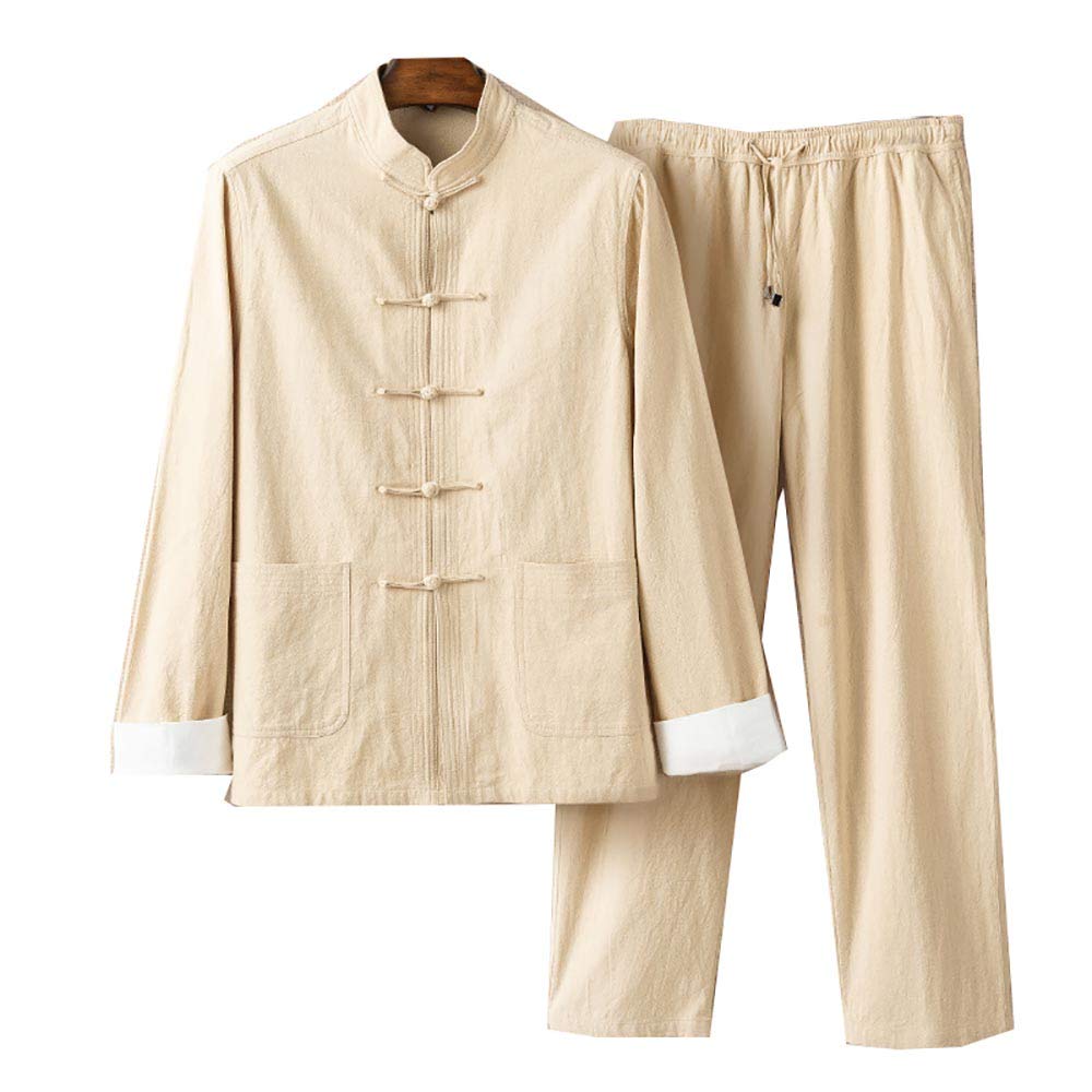 Traditional Chinese Kung Fu Shirt for Men - Hanfu Tang Suit Martial Arts Uniform - Perfect for Tai Chi, Wushu Training & Cultural Performances