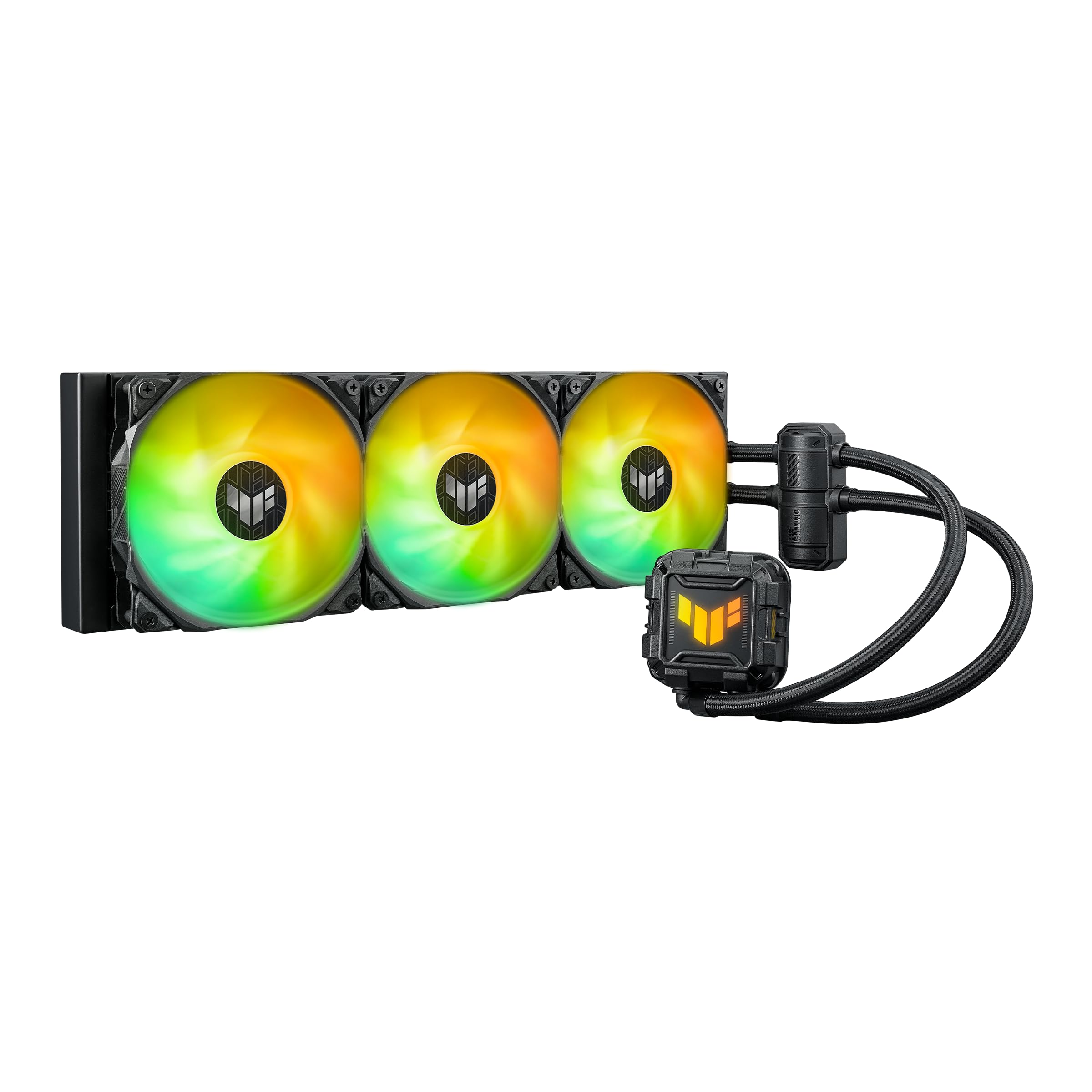 ASUS TUF Gaming LC II 360 ARGB AIO Liquid CPU Cooler - 3X 120mm ARGB Radiator Fans, Aura Sync RGB Lighting, Reinforced Tubing, 6-Year Warranty | Compatible with Intel & AMD CPUs | Perfect for Gaming PC Builds & High-Performance Workstations