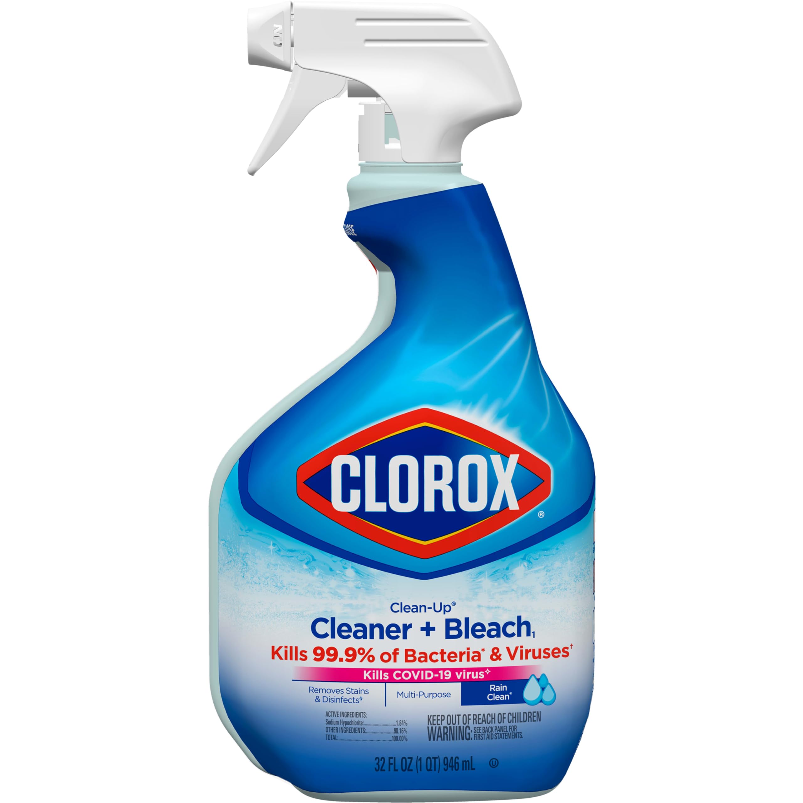 Clorox Fresh Scent Multi-Surface Cleaner Spray - Eliminates Odors & Disinfects for Kitchens, Bathrooms & More | Perfect for Home & Office Cleaning