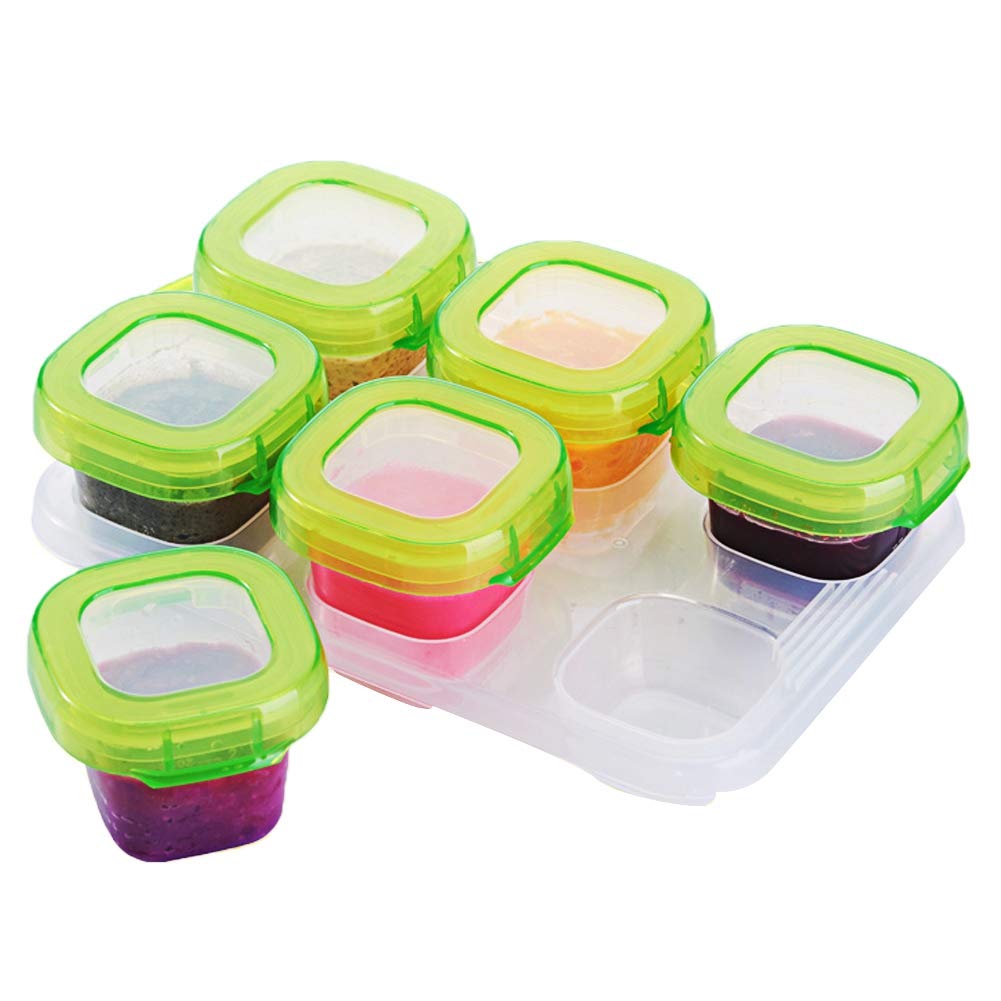 Baby Snack Containers - BPA-Free, Microwave & Dishwasher Safe, Freezer & Fridge Storage with Lids | Impact-Resistant Small Food Containers for Babies | Perfect for Home, Kitchen, Travel & Daycare Use