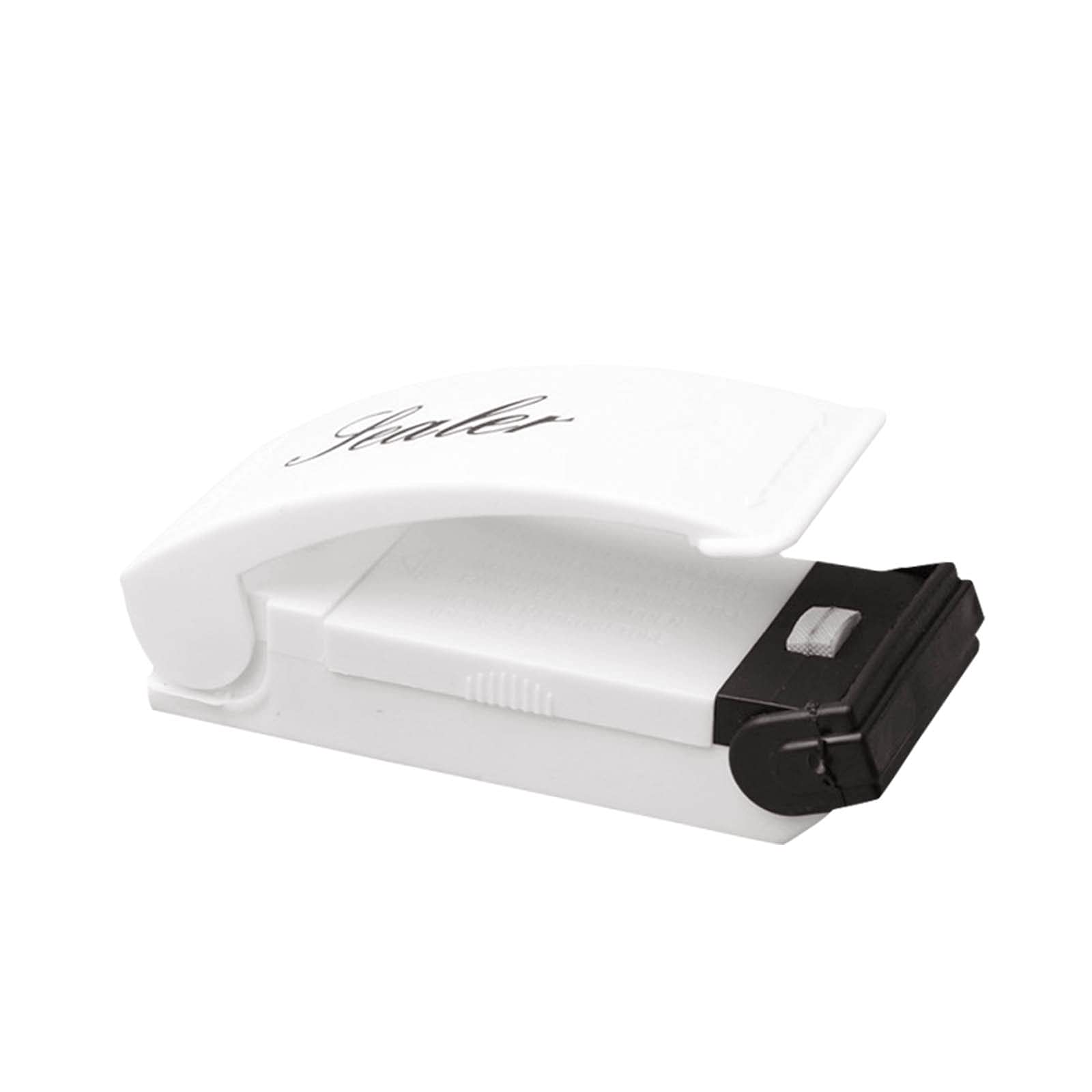 Yiser Mini Handheld Heat Sealing Machine - 12V Portable Plastic Bag Vacuum Sealer for Food Storage (White) - Perfect for Kitchen, Camping & Travel Food Preservation