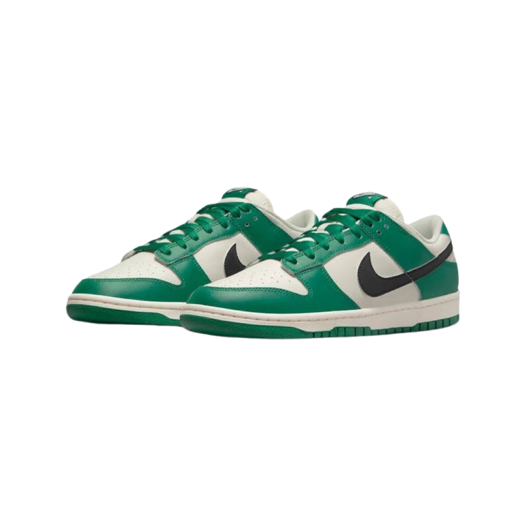 Nike Dunk Low Retro SE Sneakers - Pale Ivory & Black Malachite Colorway | Men's Basketball Shoes for Casual Wear & Street Style