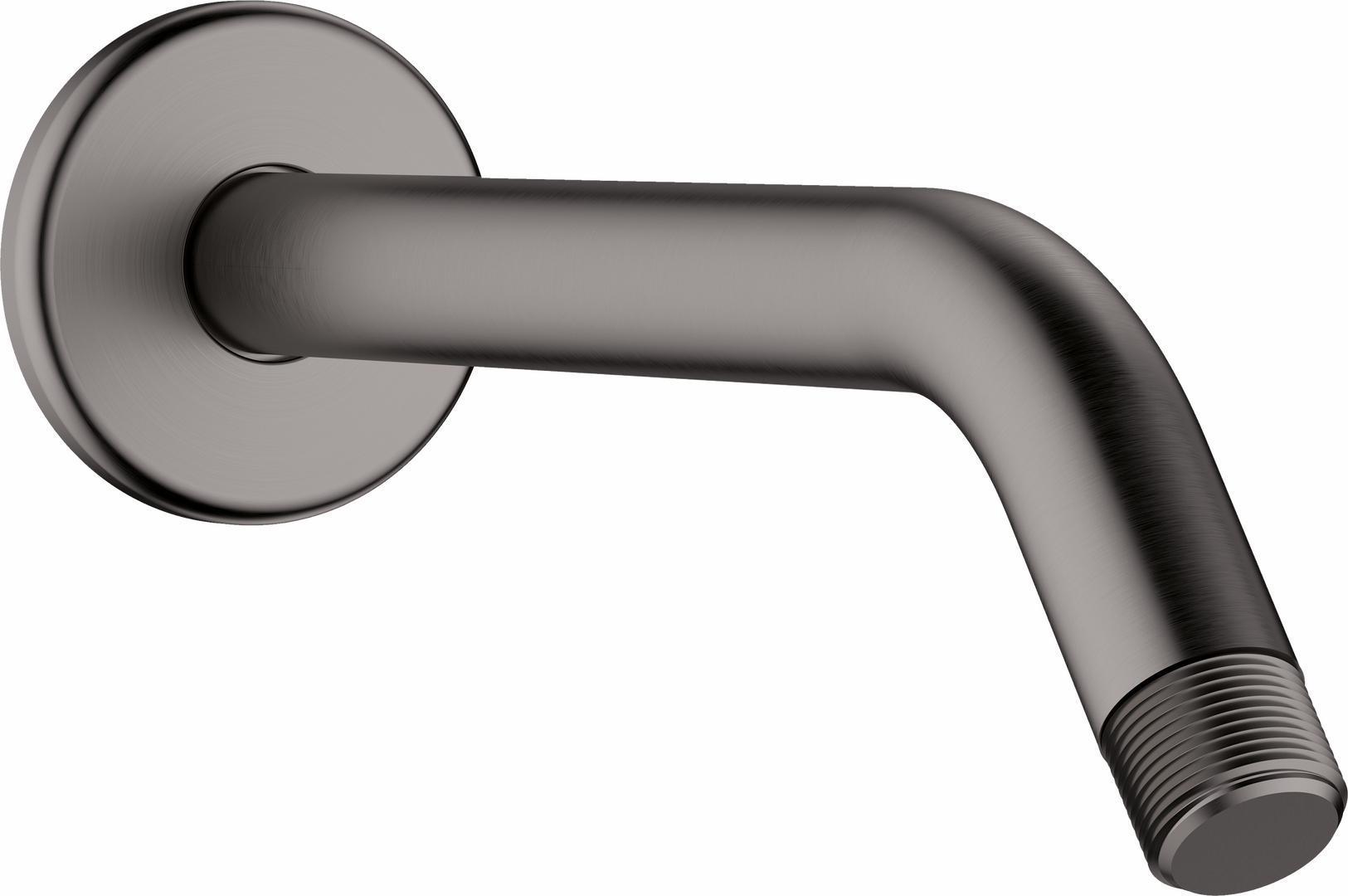 Hansgrohe 9-Inch Brushed Black Chrome Shower Arm - Durable Bathroom Fixture for Modern Showers, Spa-Like Experience