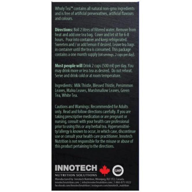 Innotech Wholy Tea - 8 Organic Herbal Tea Bags for Relaxation & Detox - Perfect for Stress Relief, Sleep Aid & Wellness - Morning or Nighttime Use