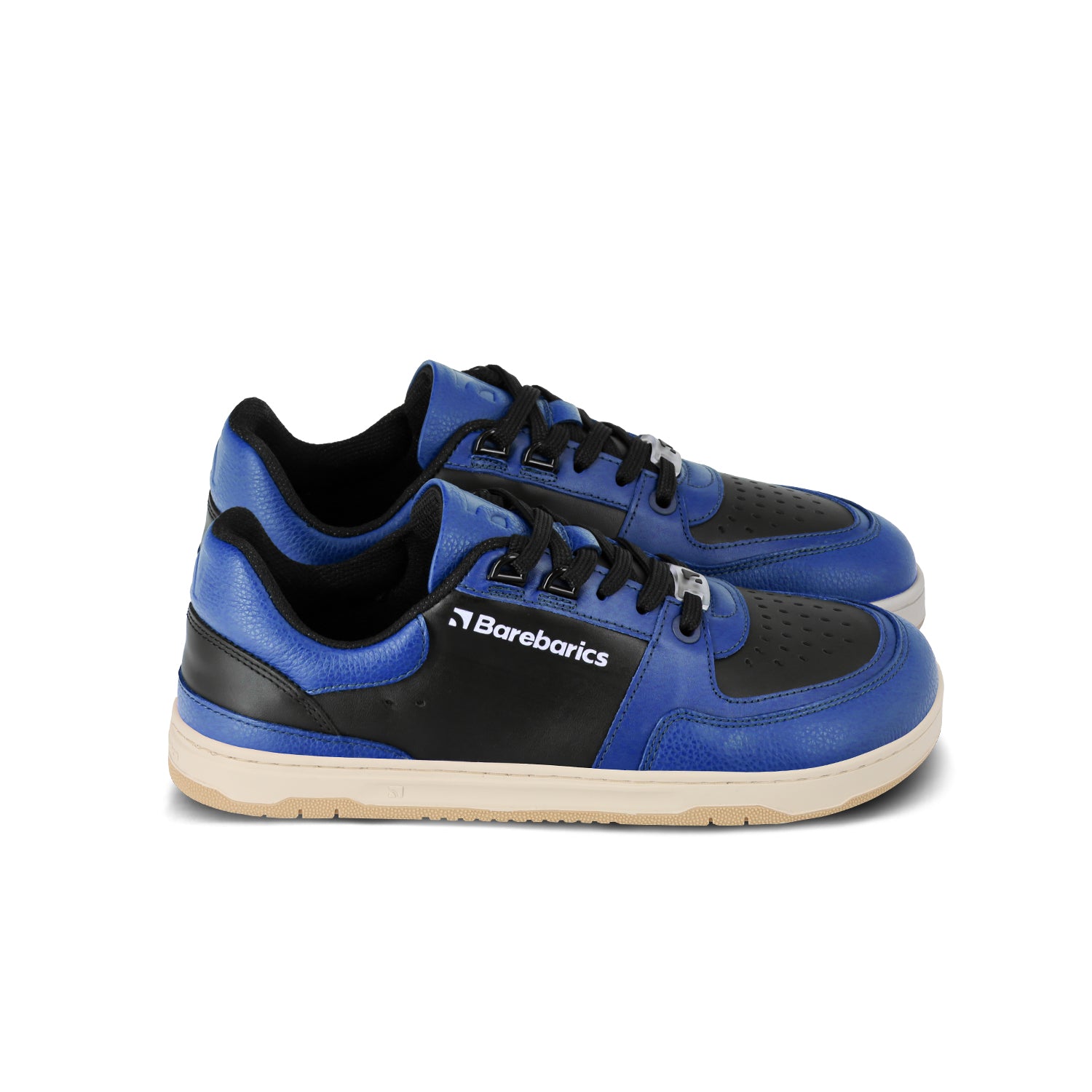 Barefoot Sneakers for Men & Women - Barebarics Wave Black & Blue Minimalist Shoes | Lightweight, Flexible & Comfortable for Running, Walking & Everyday Wear