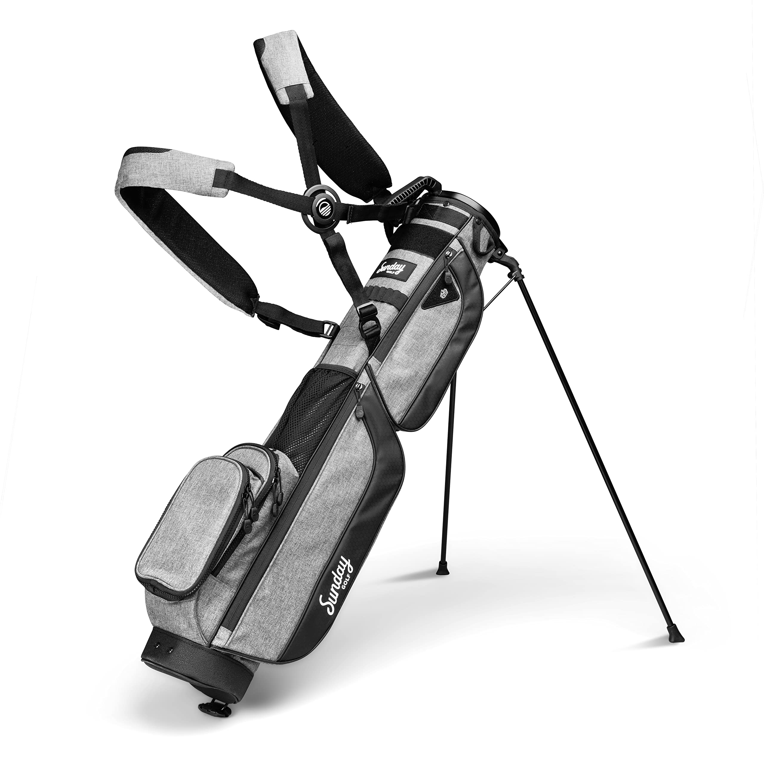 Sunday Golf Loma XL Bag - Ultra Lightweight 3.4lbs Golf Stand Bag with Adjustable Strap & Auto-Open Stand - Perfect for Driving Range, Par 3 Courses & Executive Golf - Ideal for Practice, Travel & Quick Rounds