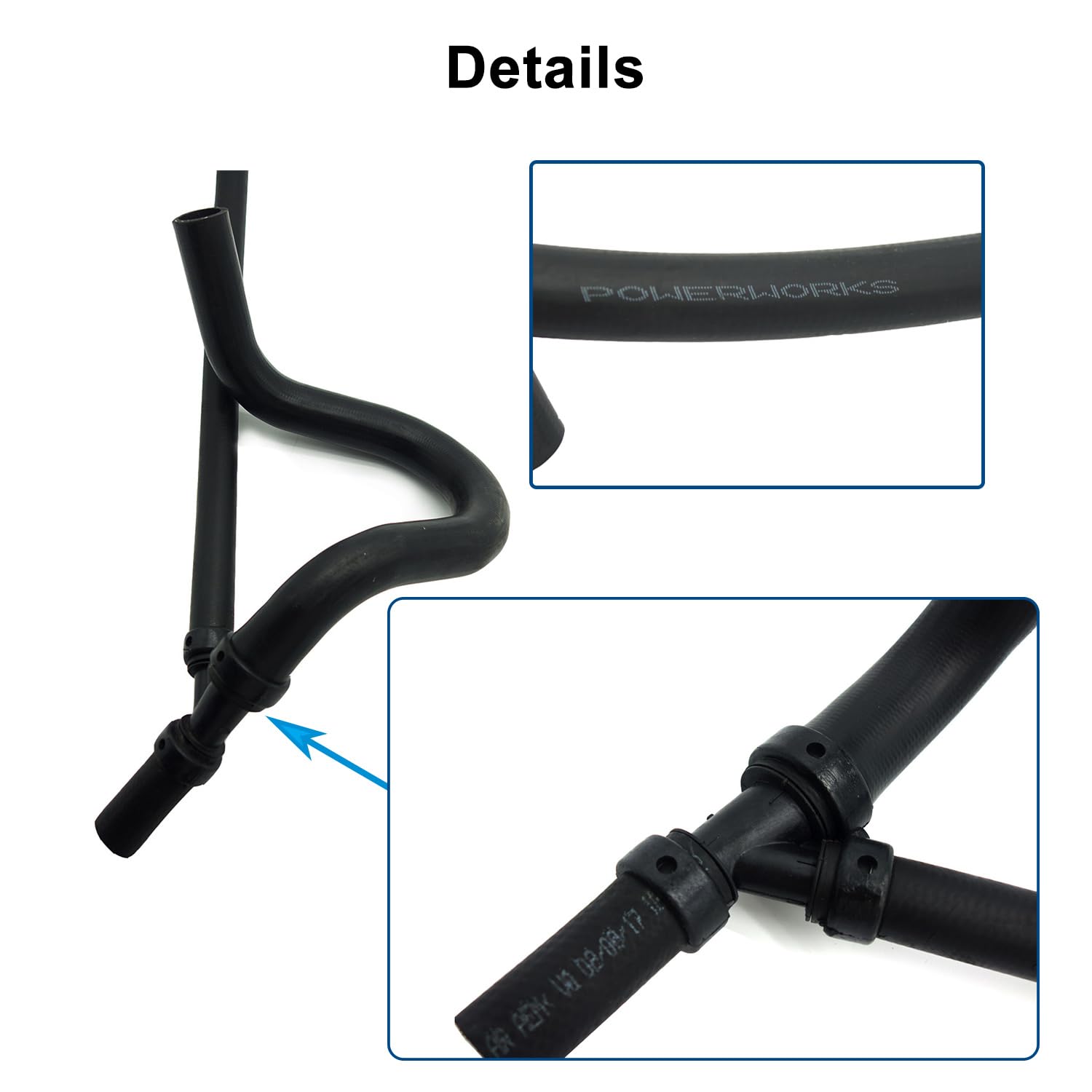 GMC Sierra 1500 2500 Yukon XL & Select Cadillac Chevrolet Engine Lower Heater Hose Outlet Coolant Recovery Pipe - Replacement Radiator Outlet Heater Tube Line 15834772 15834773 - Perfect for Cooling System Repairs & Maintenance
