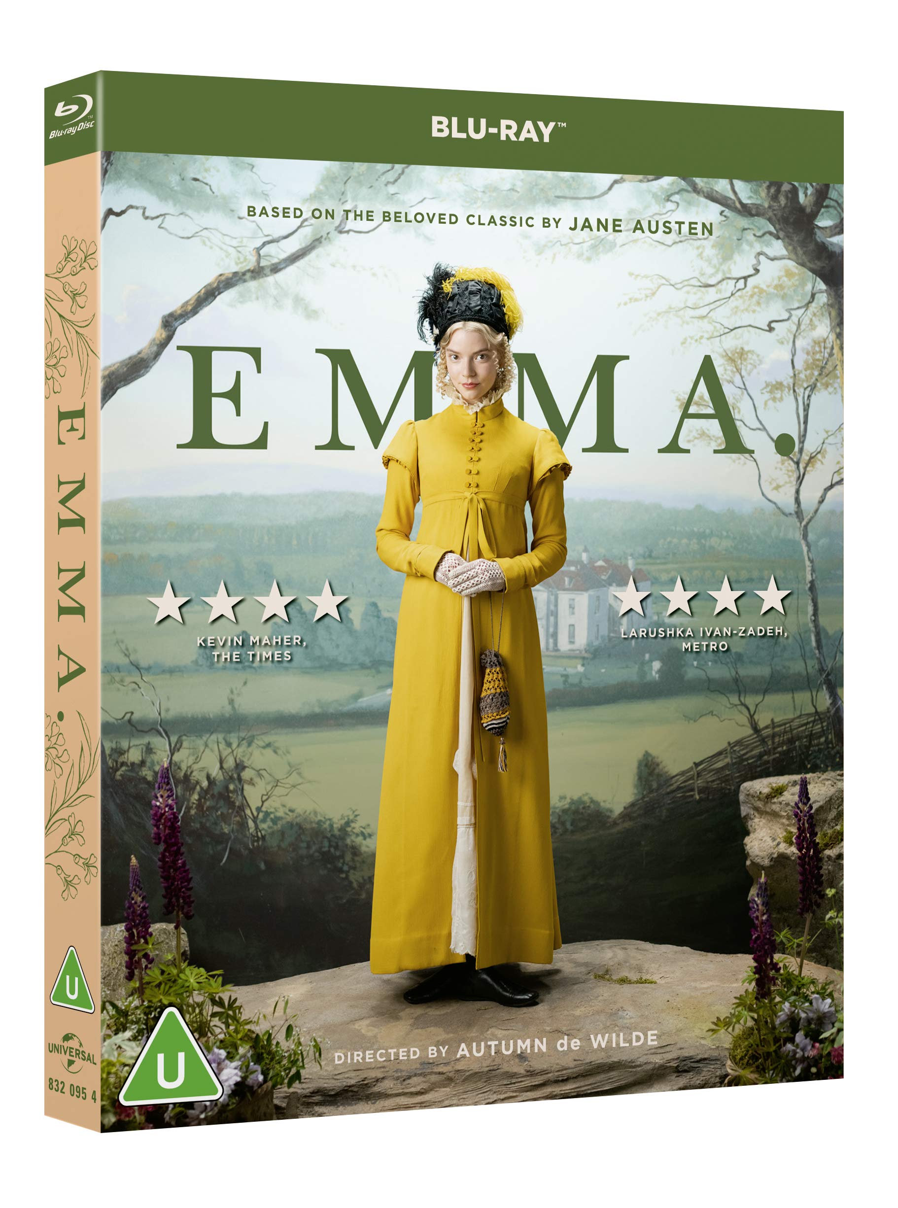 Emma (2020) Blu-ray - Region Free - Romantic Period Drama Film Based on Jane Austen Novel - Perfect for Movie Nights & Jane Austen Fans