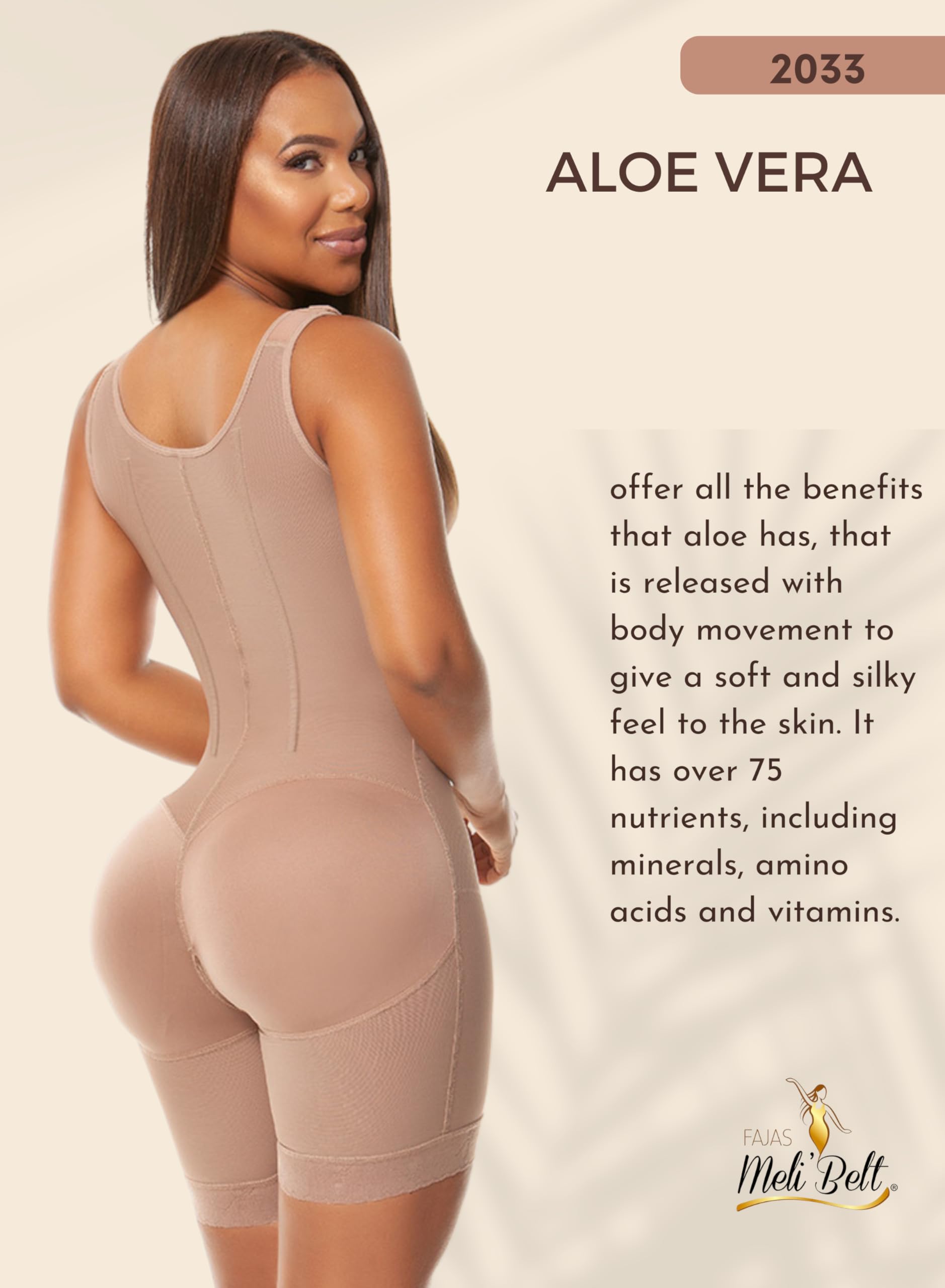 Melibelt 2033 Colombian Shapewear for Women - 7 Steel Boned Fajas Moldeadoras - Tummy Control Body Shaper - Perfect for Postpartum, Weight Loss & Special Occasions