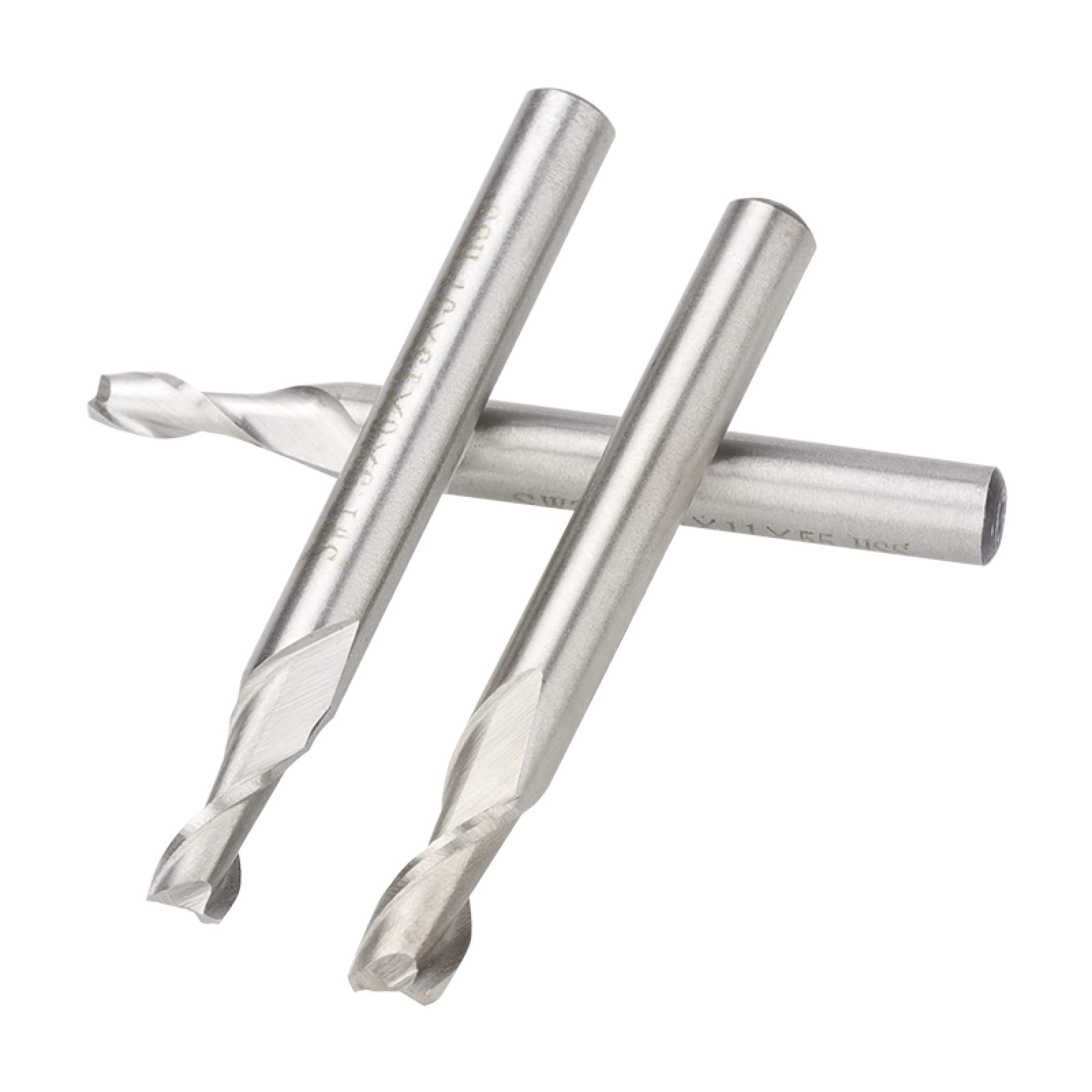 High-Speed Steel (HSS) 2 Flute End Mill Drill Bit Set - 11pcs CNC Milling Cutter for Metal, Aluminum & Wood - Perfect for CNC Machines, Routers & DIY Metalworking Projects