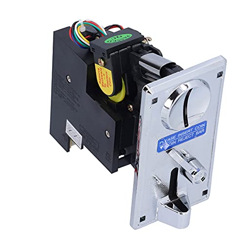 Electronic Coin Acceptor & CPU Coin Selector - Durable Vending Machine Currency Validator for Arcade Games, Kids & Boys (Silver Gray) | Perfect for Coin-Operated Machines, Amusement Parks & Home Arcades
