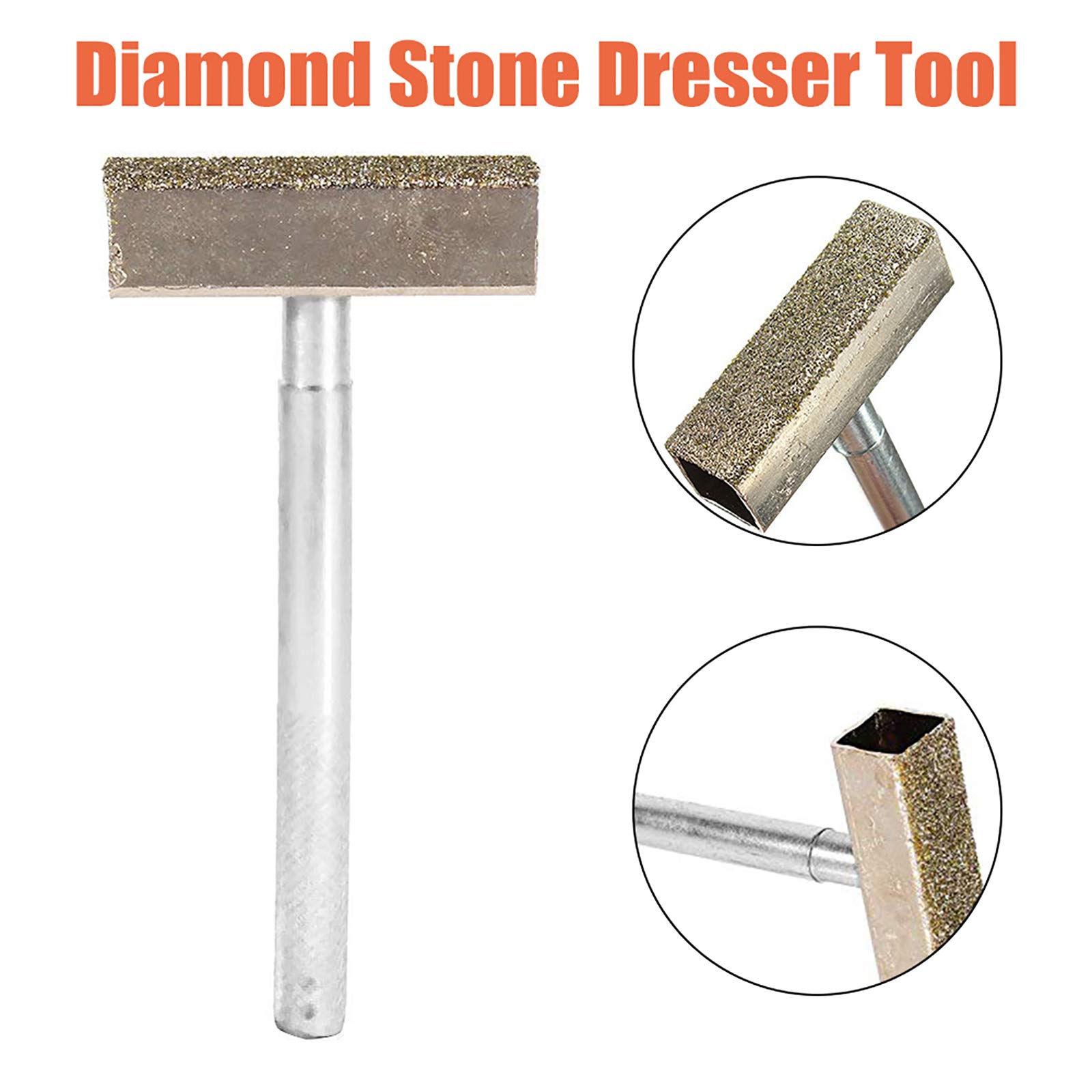 Diamond Stone Dresser Tool - Heavy Duty T-Shaped Diamond Coated Grinding Wheel for Bench Grinder (45-100mm) | Perfect for Sharpening, Resurfacing & Dressing Stones | Ideal for Metalworking, Woodworking & DIY Projects