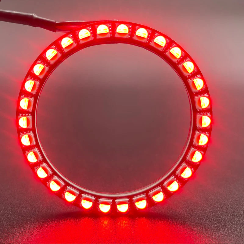 Jeep Wrangler JK Multicolor LED Halo Headlight Kit (2007-2016) - Upgrade Your Off-Road Lighting for Night Adventures