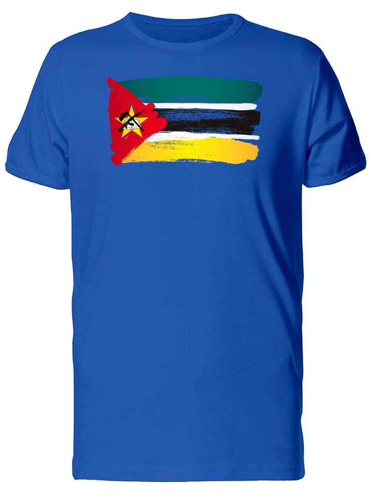 Smartprints Mozambique Flag Paint T-Shirt for Men - Patriotic & Stylish Casual Wear for Travel, Sports & Everyday Outfits