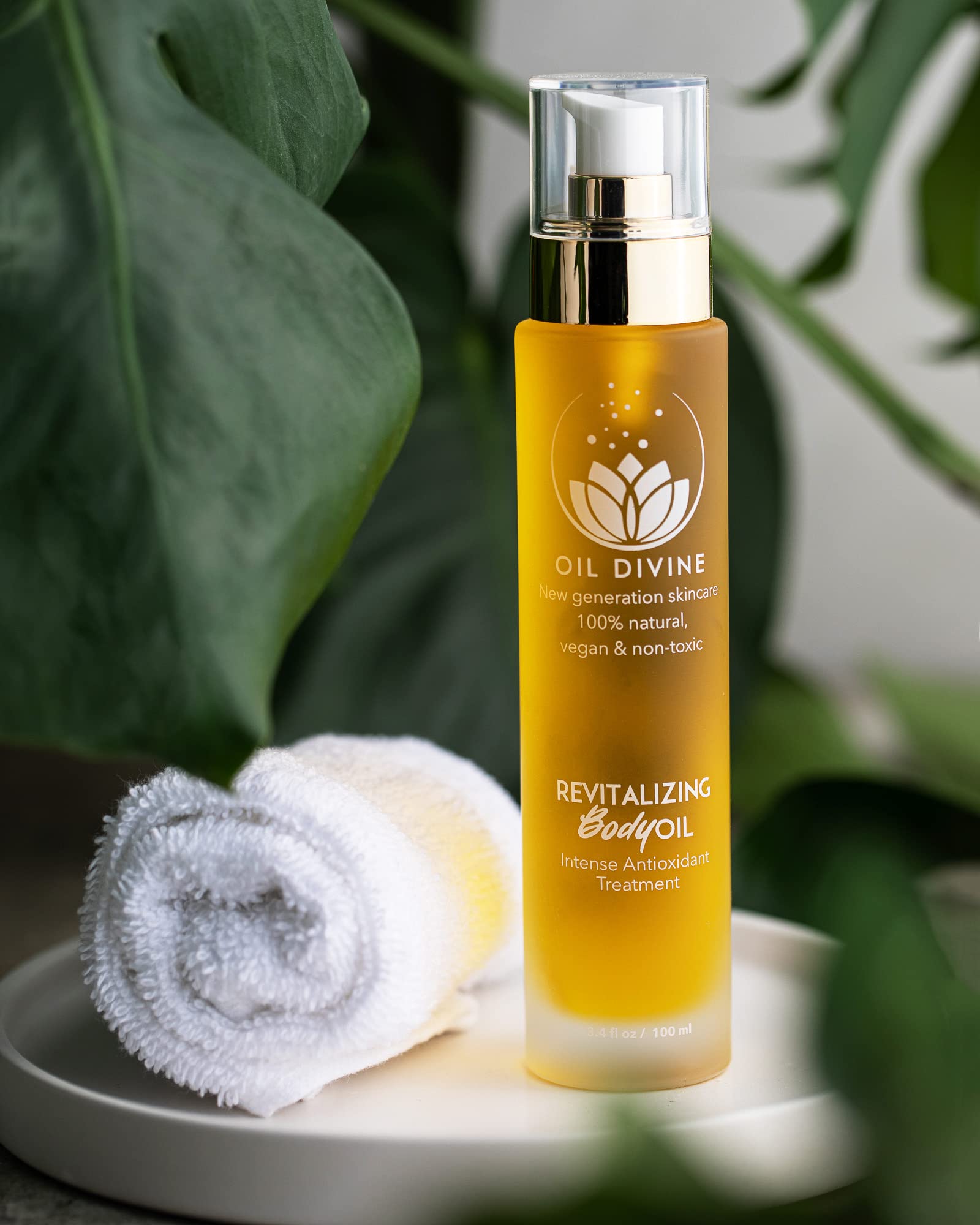 Revitalizing Body Oil with Jasmine & Neroli - 3.4 Fl Oz Antioxidant Treatment for Dry Skin | Perfect for Massage, After Shower & Nighttime Moisturizing
