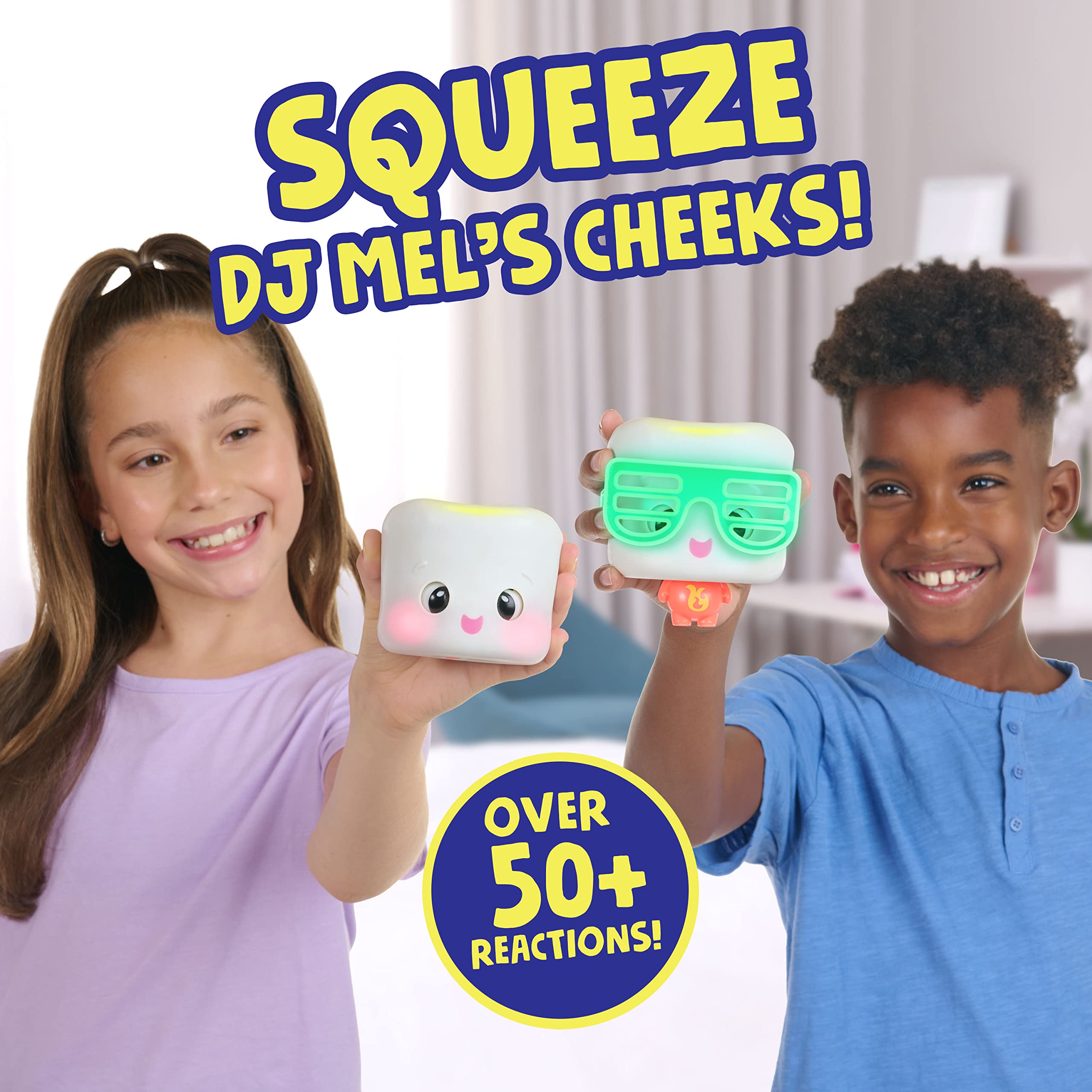 WowWee My Squishy Little DJ Mel Mix-A-Lot - Interactive Musical Toy for Kids, Singing & Dancing Robot with Lights & Sounds - Perfect for Birthday Gifts, Party Entertainment & Early Learning Playtime