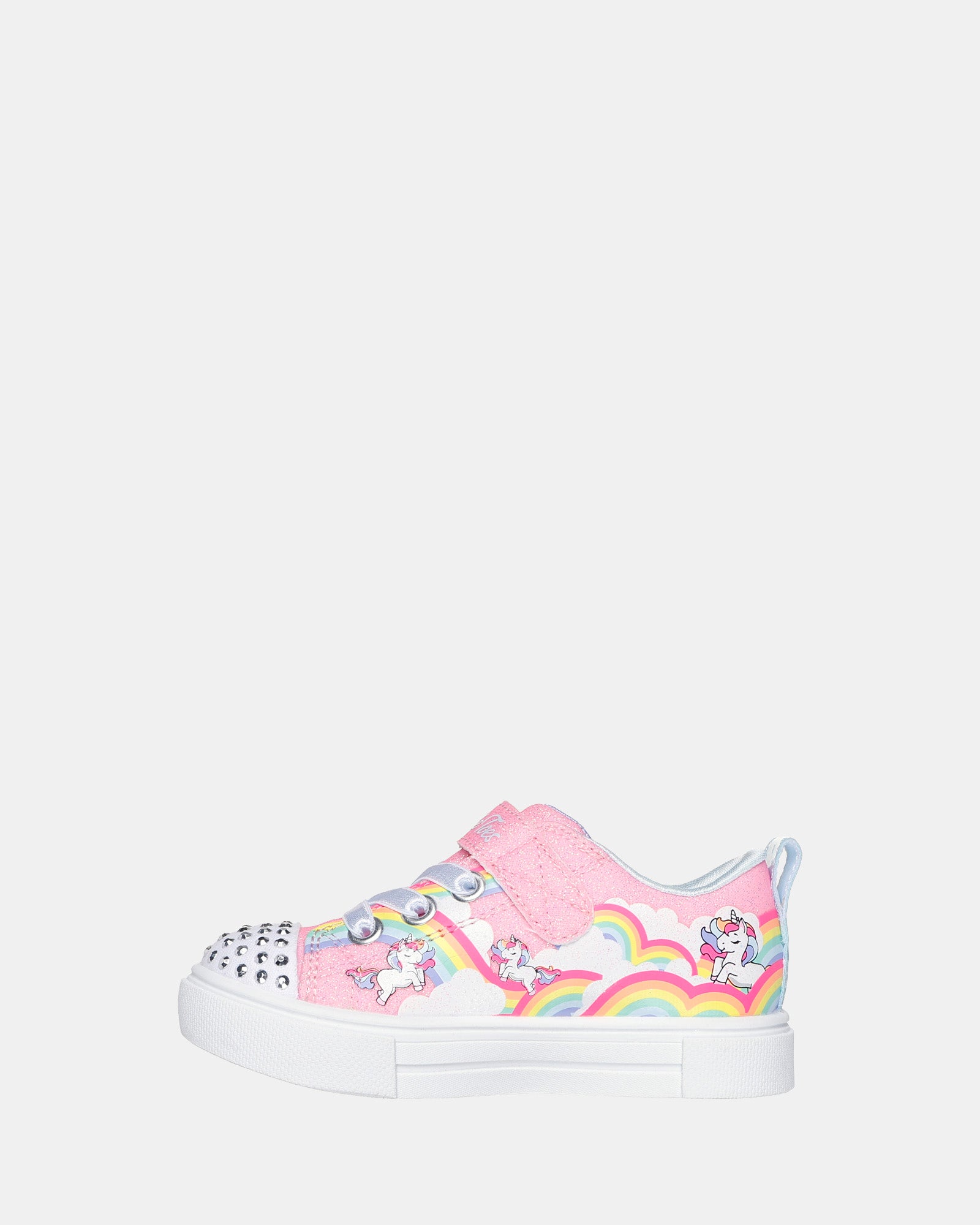 Twinkle Toes Sparks Jumpin Clouds Baby Girls' Light Up Sneakers - Pink & Multi-Color LED Shoes for Toddlers | Perfect for Playtime, Parties & Outdoor Activities