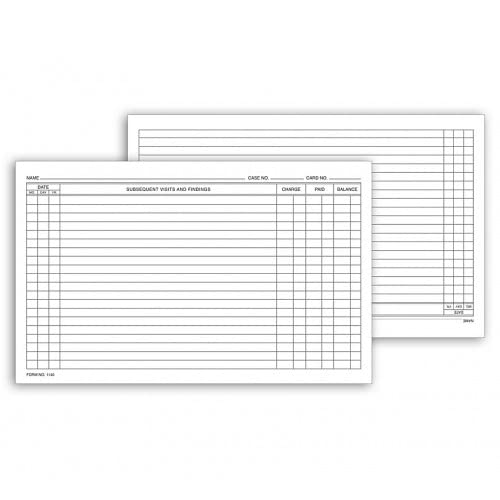 Continuation Exam Records Card - Account Tracking Card for Medical Professionals | Perfect for Patient Documentation & Clinical Record Keeping