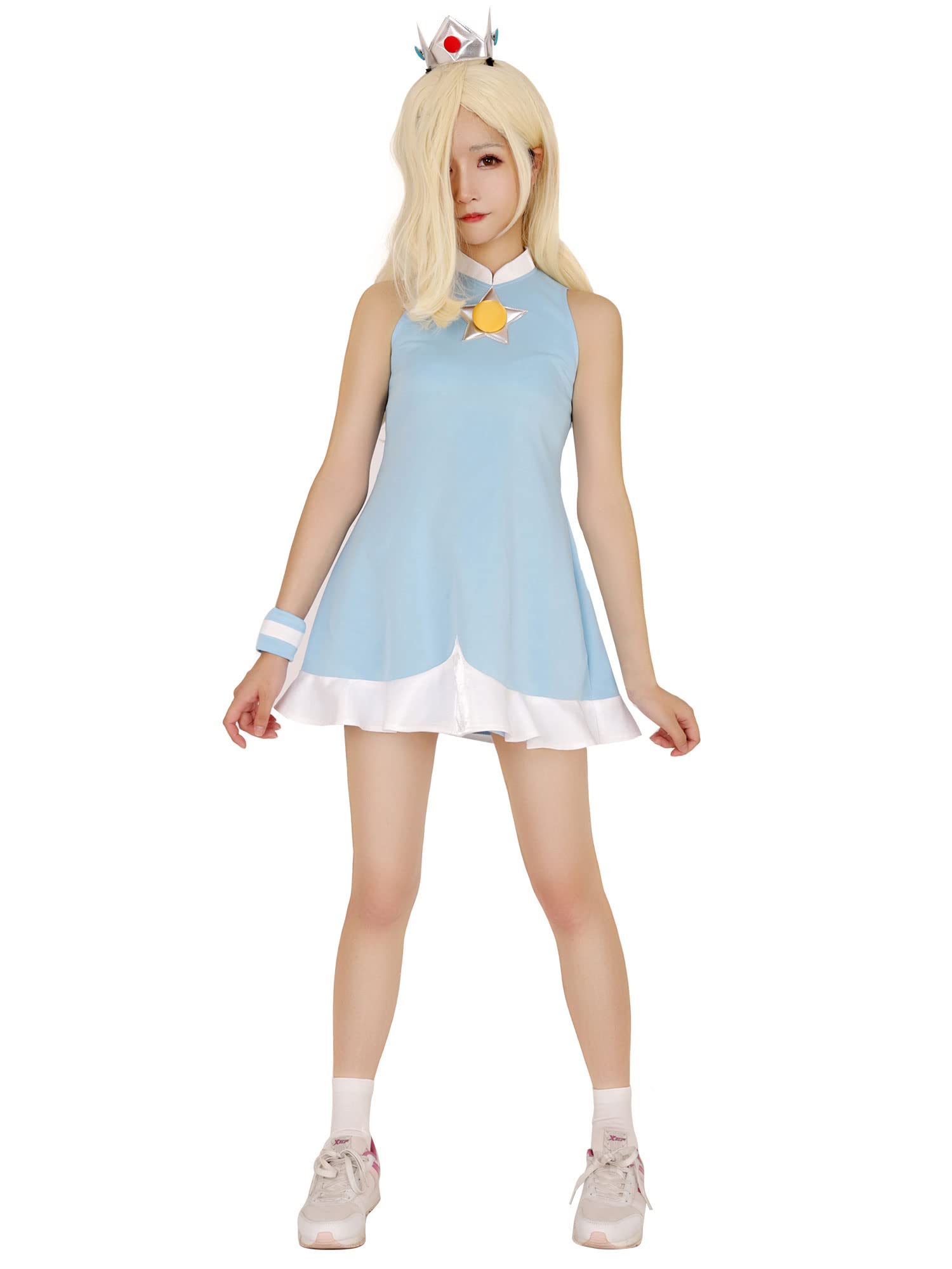 Miccostumes Women's Anime Princess Cosplay Costume Dress with Crown - Perfect for Halloween, Cosplay Events, Anime Conventions & Themed Parties