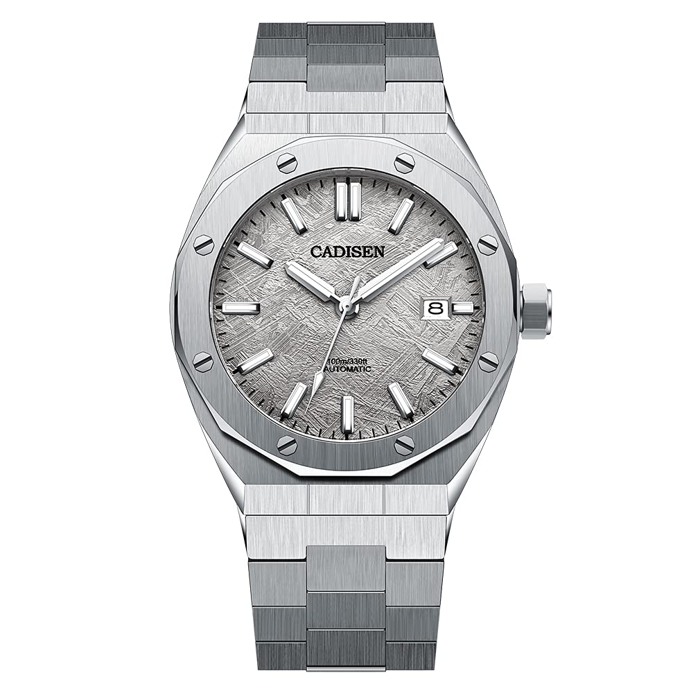 CADISEN Men's Automatic Watch with NH35 Movement - Waterproof Sapphire Crystal - Casual & Business Dress Watch for Men - Perfect for Office, Formal Events & Everyday Wear