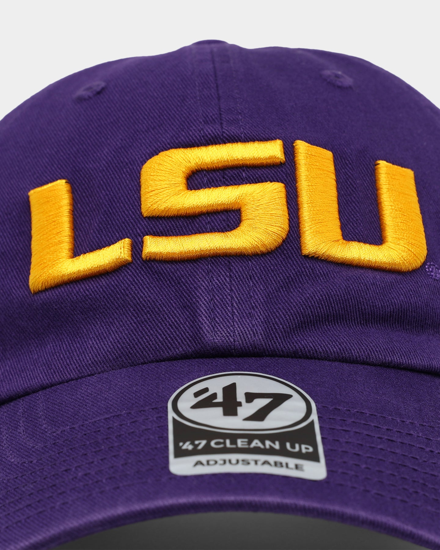 47 Brand LSU Tigers '47 Clean Up Adjustable Strapback Hat - Purple - Perfect for Game Day, Tailgating & College Fan Gear
