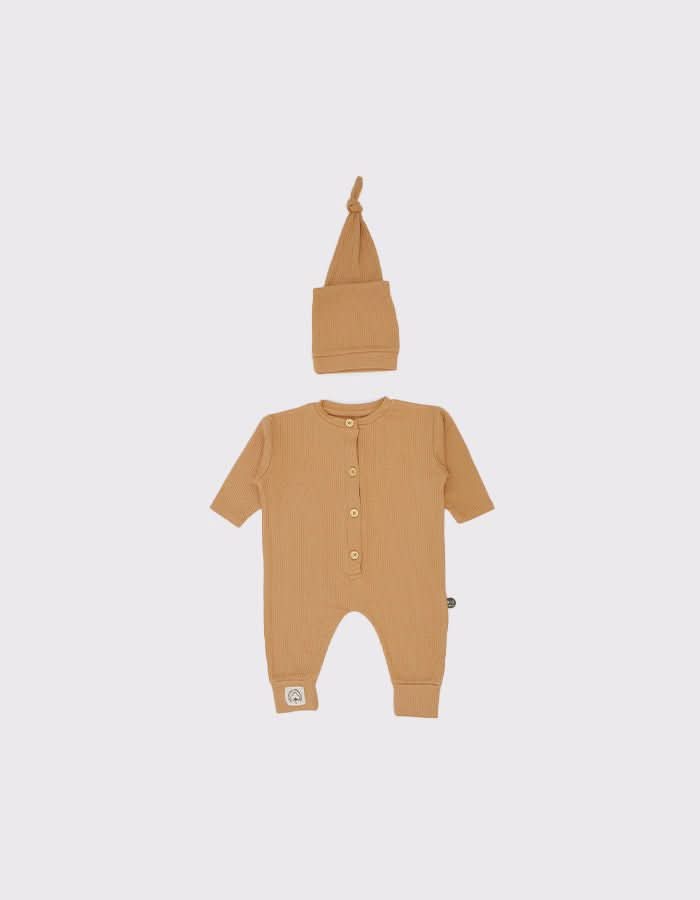 Organic Lyocell Cotton Baby Swaddle & Beanie Set - Soft & Breathable for Newborns - Perfect for Sleeping, Swaddling & Photo Shoots - Gender Neutral Infant Gift